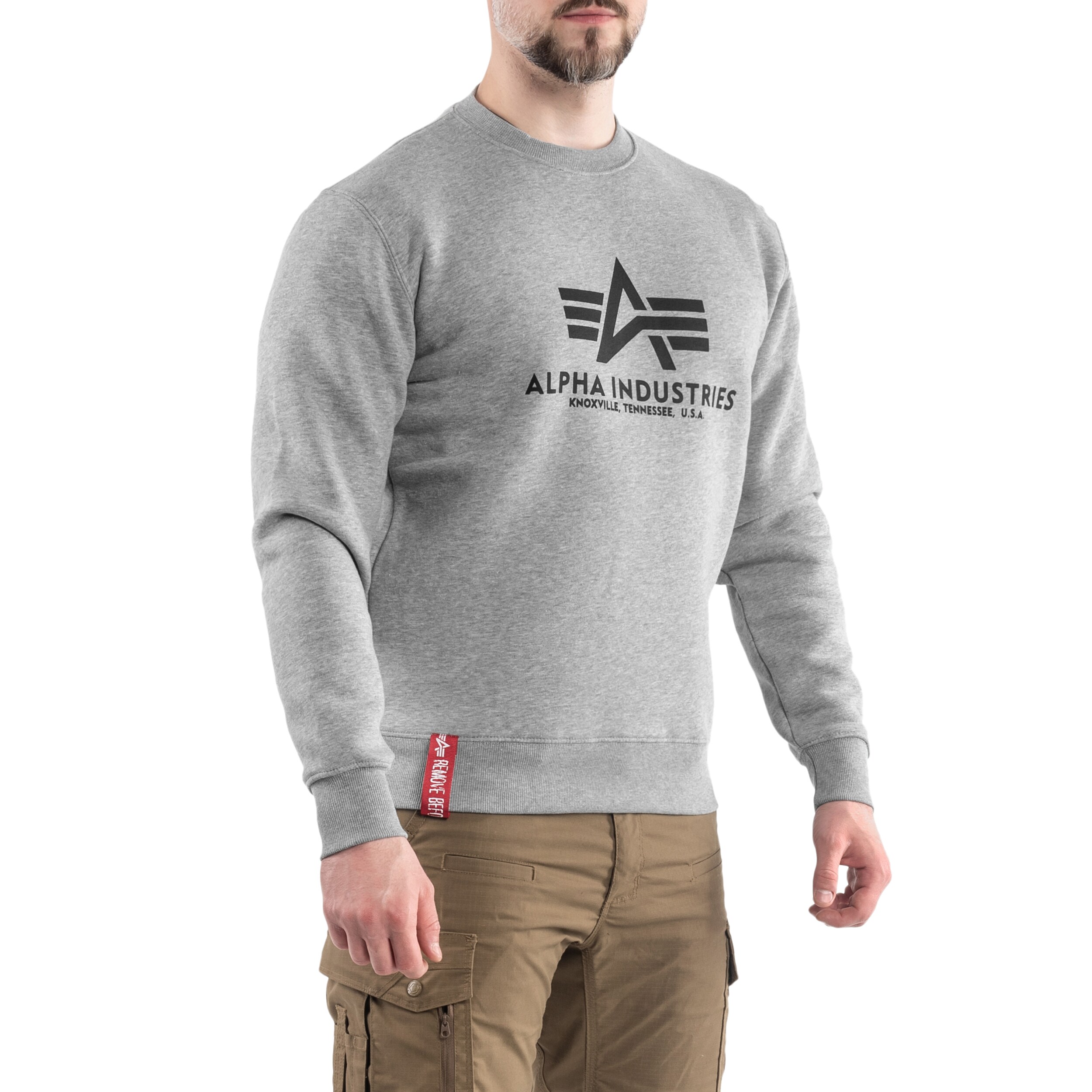Bluza Alpha Industries Basic Sweater - Grey Heather