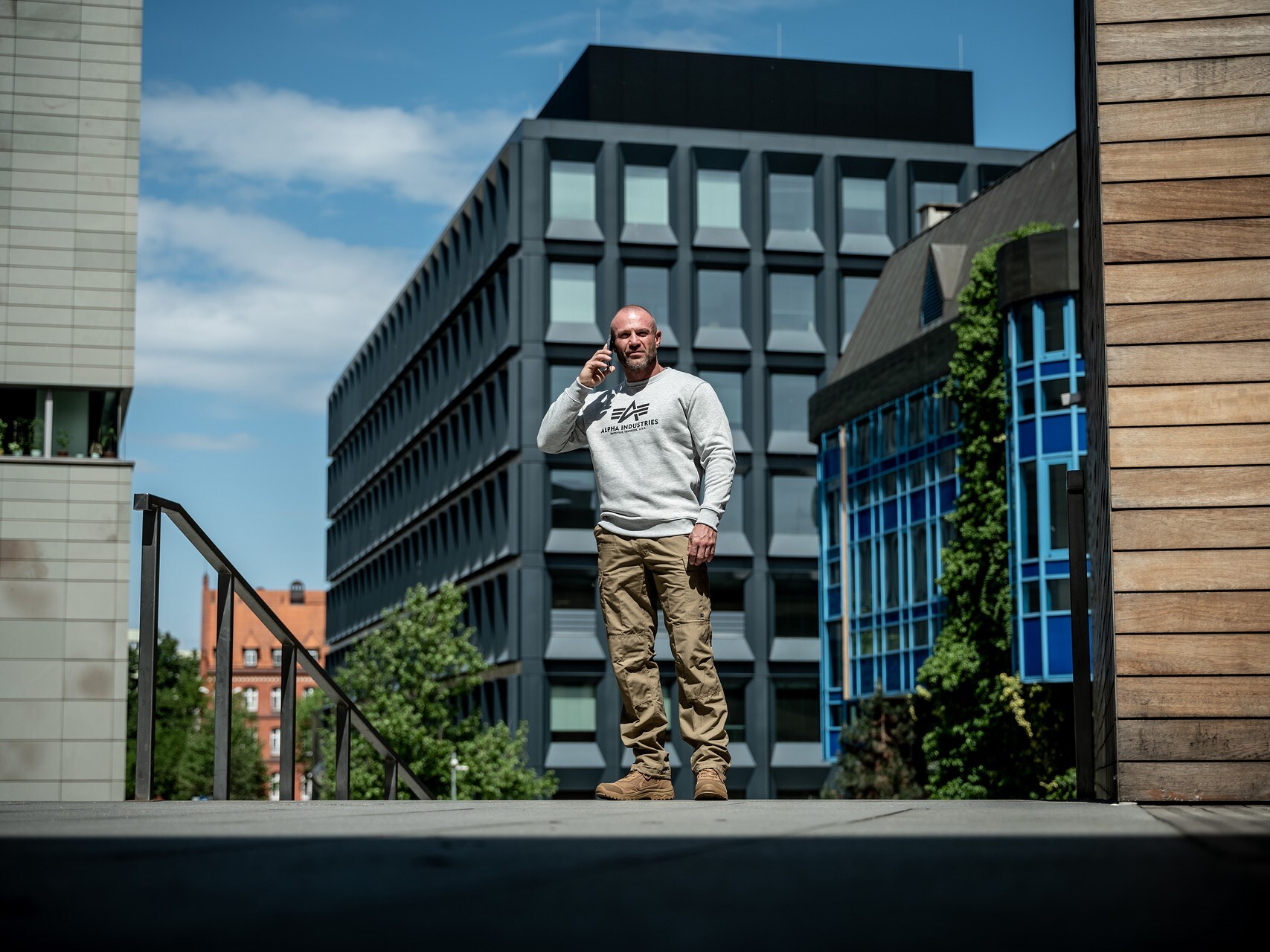 Bluza Alpha Industries Basic Sweater - Grey Heather