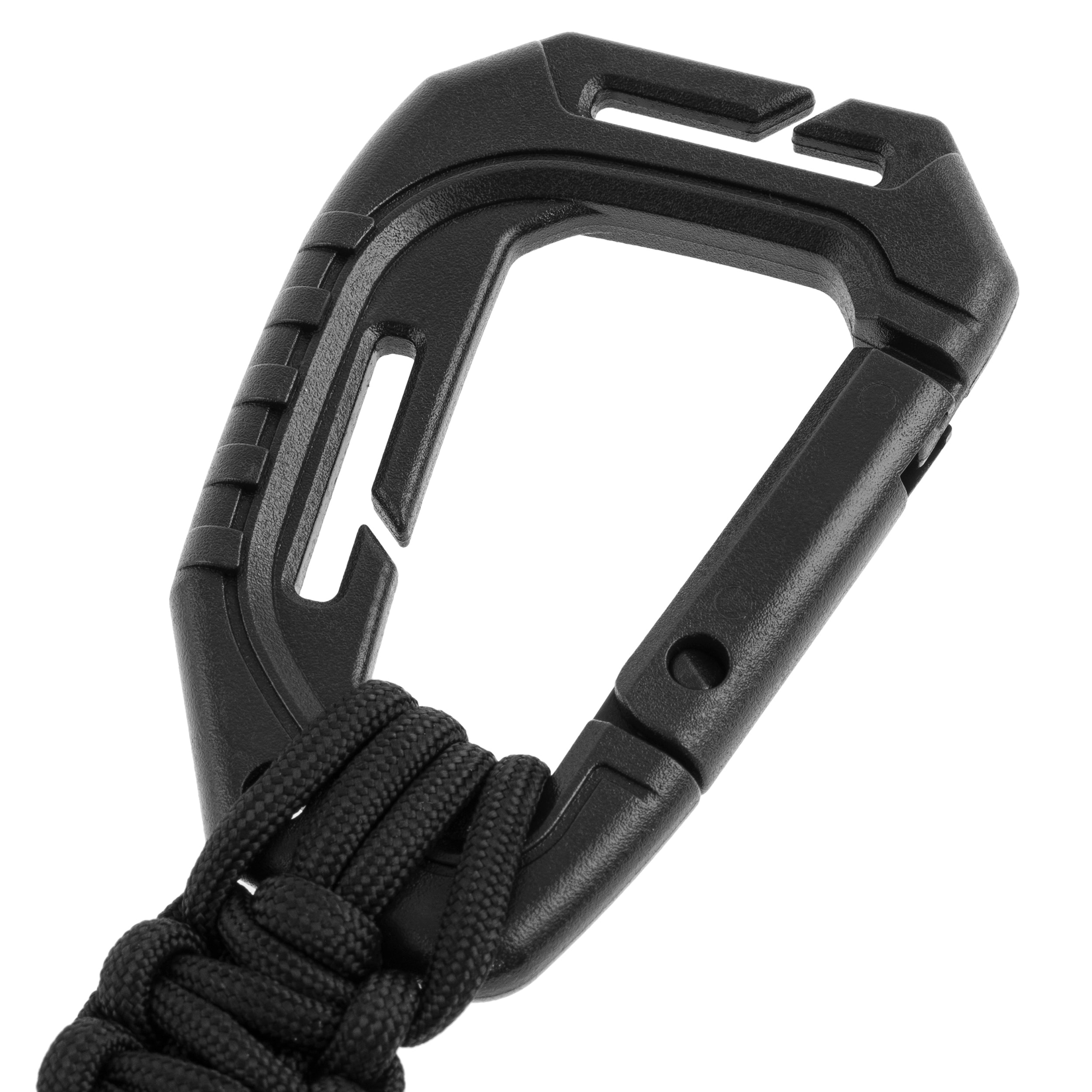 Brelok Mil-Tec Paracord z karabinczykiem MOLLE - Black