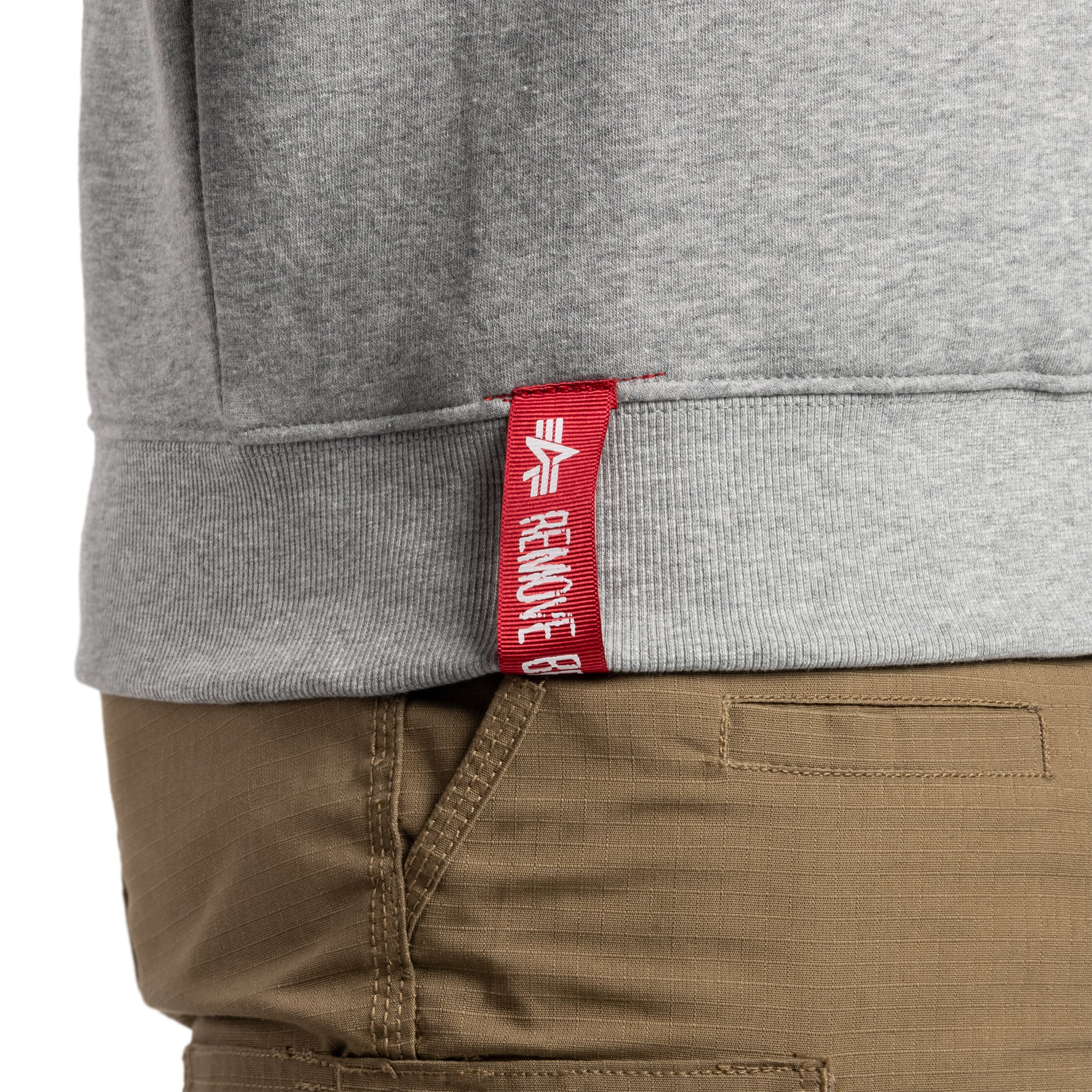 Bluza Alpha Industries Basic Sweater Small Logo - Grey Heather