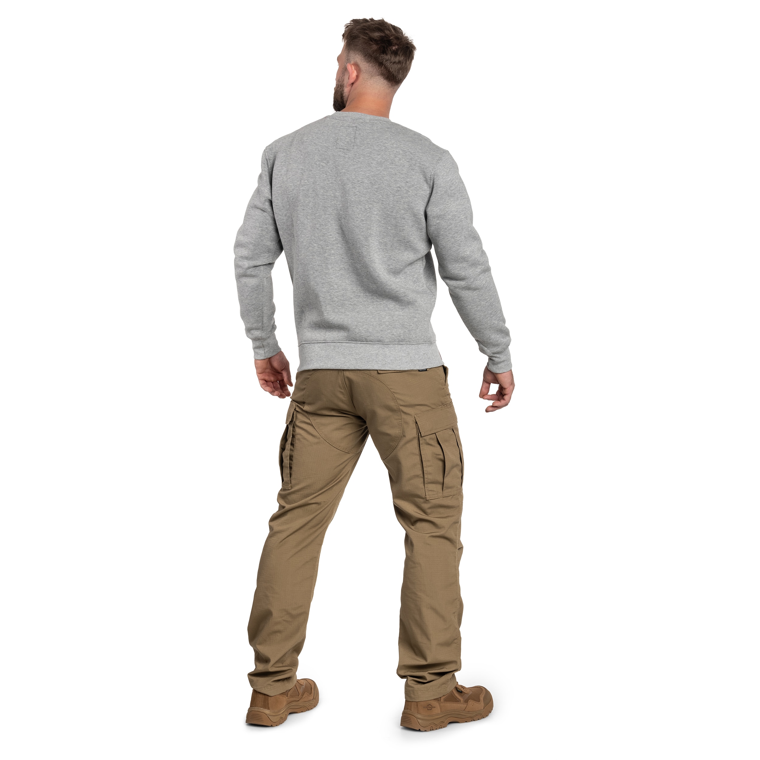 Bluza Alpha Industries Basic Sweater Small Logo - Grey Heather