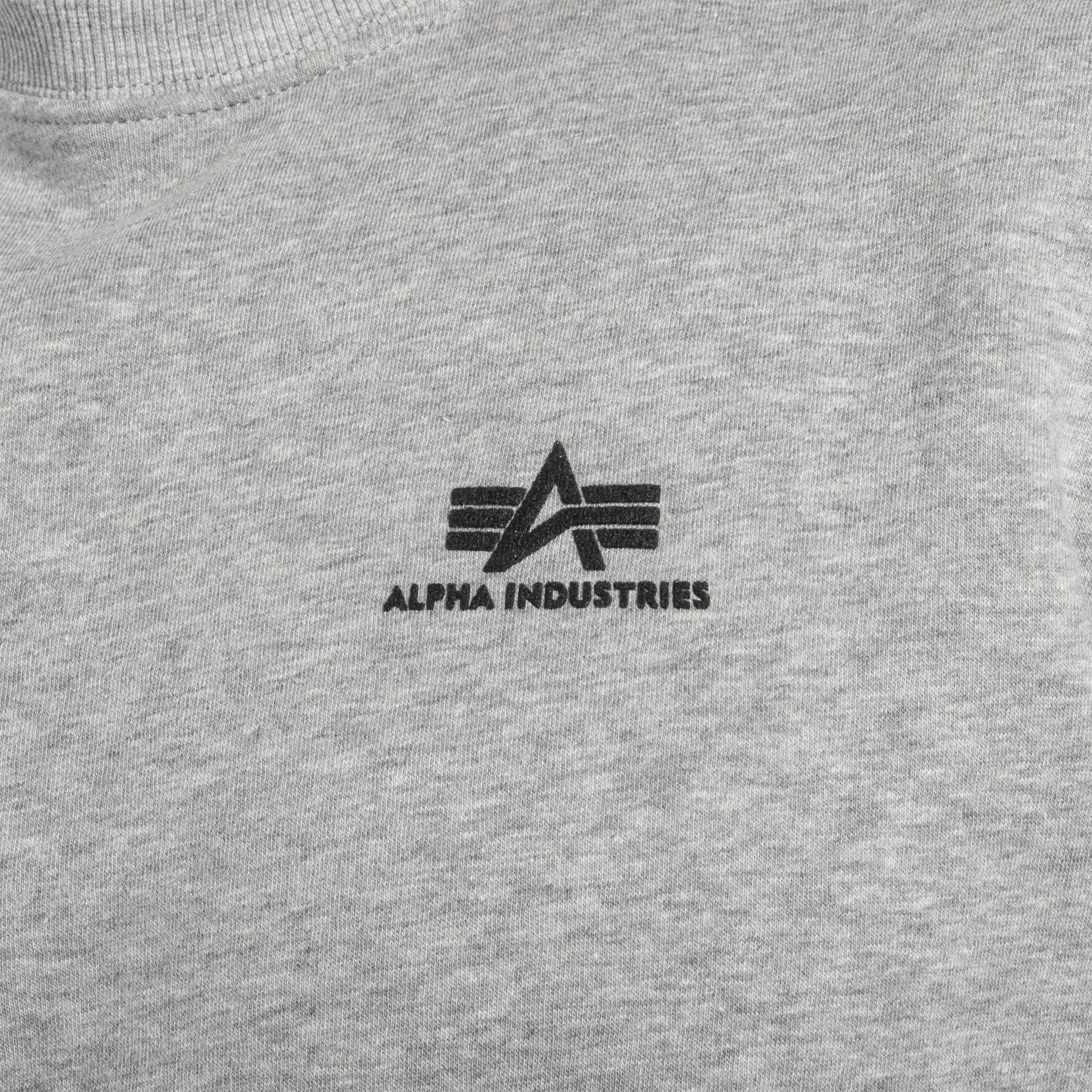 Кофта Alpha Industries Basic Sweater Small Logo - Grey Heather
