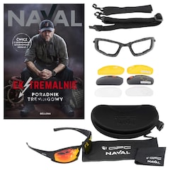 Okulary ochronne OPC Outdoor Extreme Naval Set + książka "Ekstremalnie. Poradnik treningowy" - zestaw