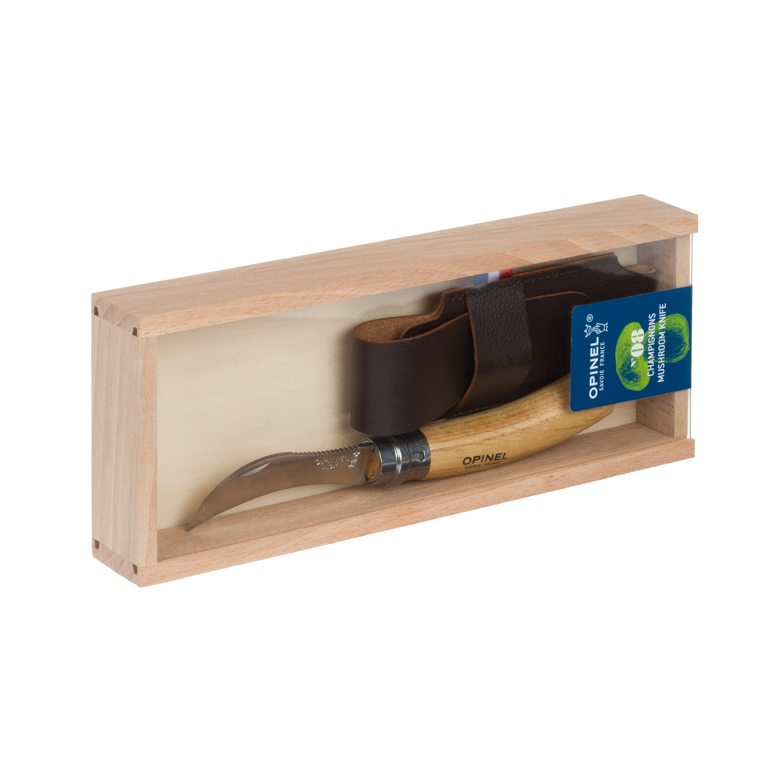 Opinel No.8 Mushroom Folding Knife with case