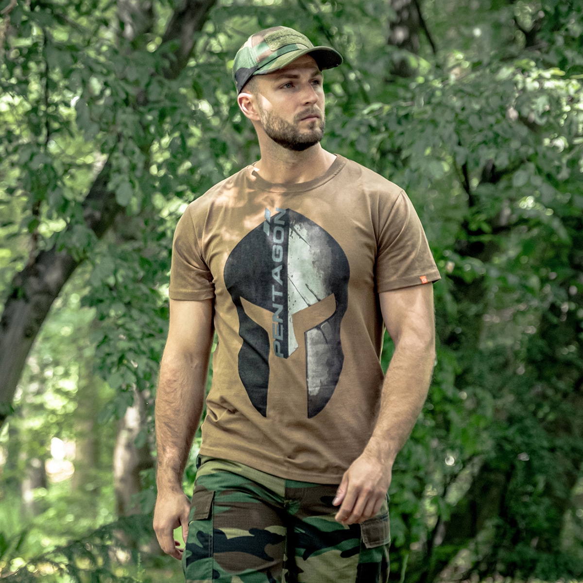 Czapka z daszkiem Pentagon Tactical 2.0 BB Rip-Stop Cap - Woodland