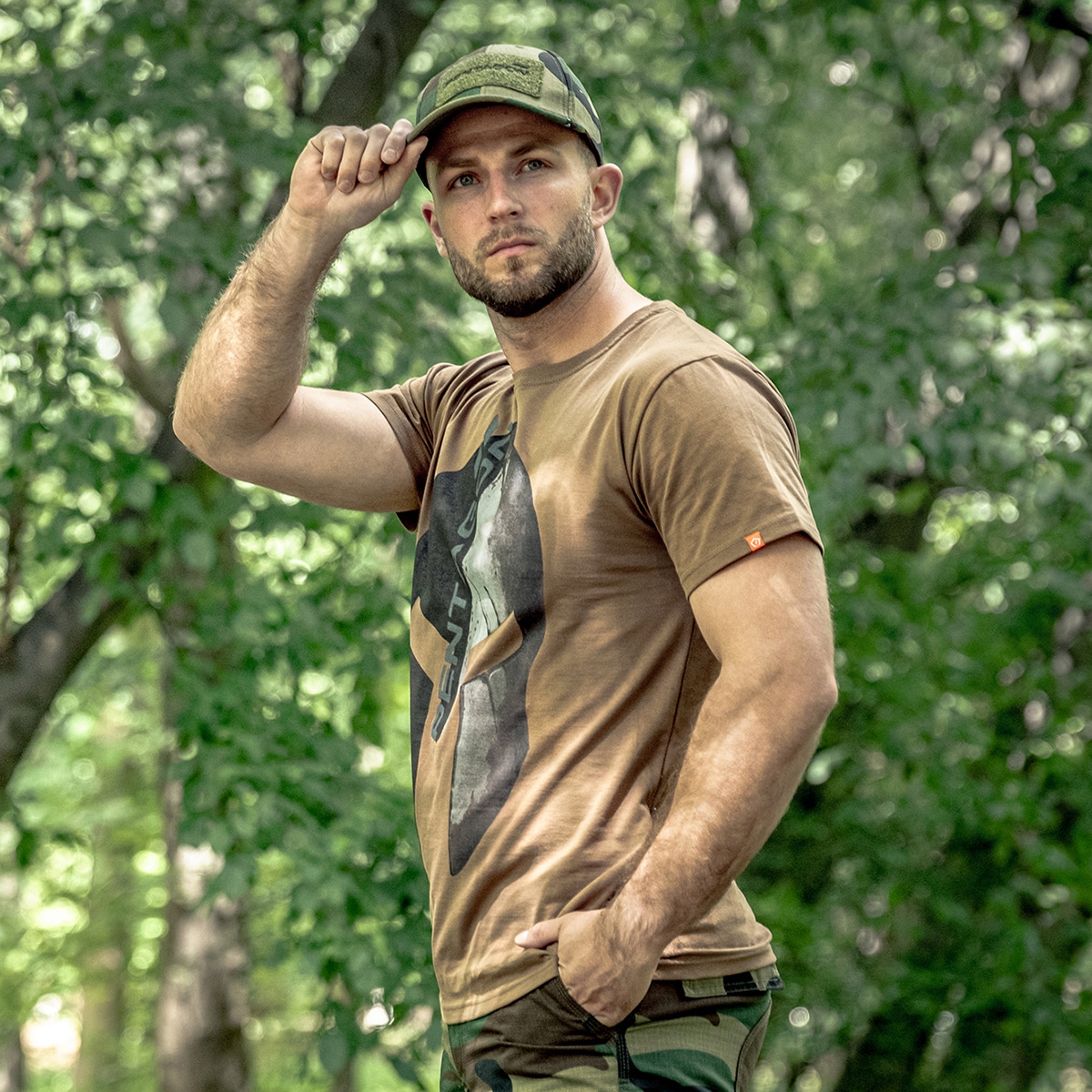 Czapka z daszkiem Pentagon Tactical 2.0 BB Rip-Stop Cap - Woodland