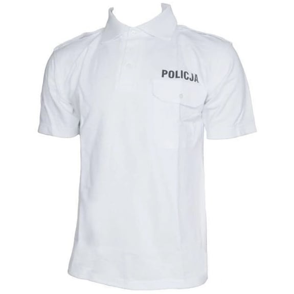Koszulka polo Policji - Biała