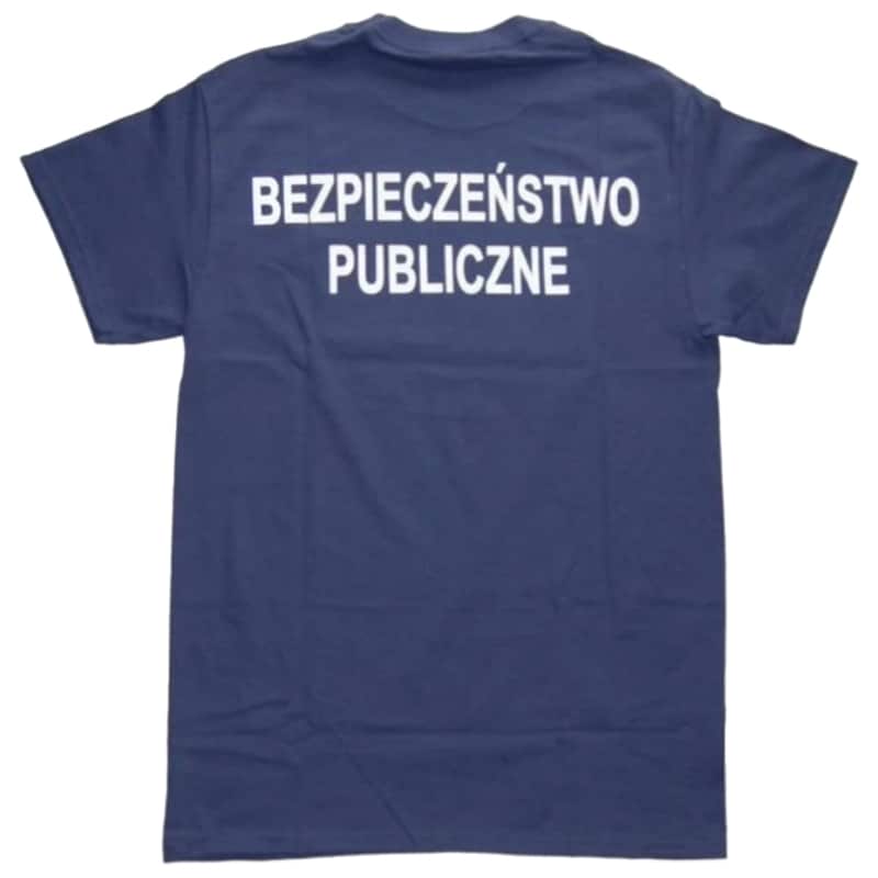 Koszulka T-Shirt VII LO w Szczecinie Klasa bezpieczeństwo publiczne 2018 - Navy Blue