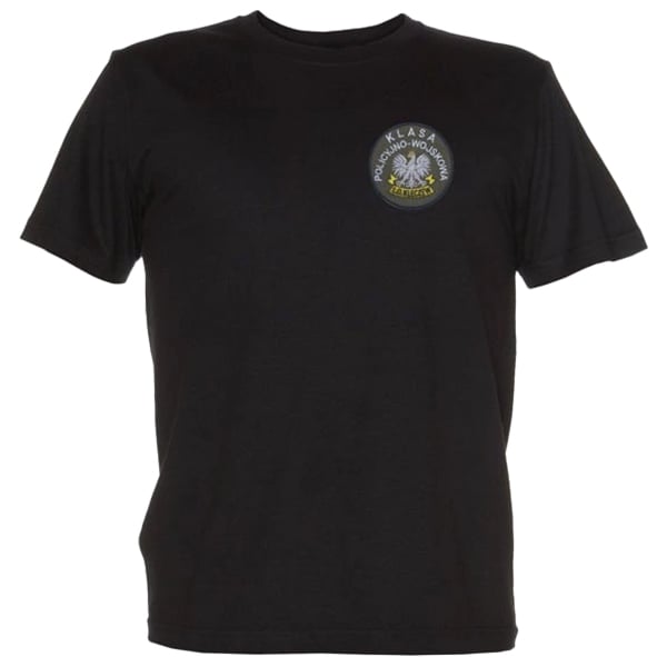 T-shirt klasy policyjno-wojskowej LO w Kleczewie - Czarny