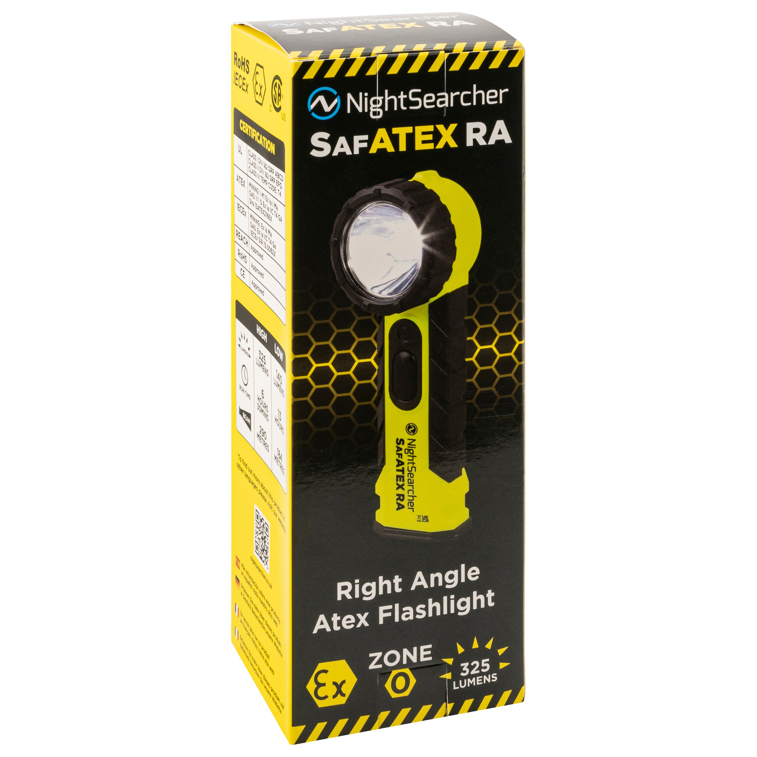 Latarka kątowa NightSearcher SafATEX Sigma RA - 325 lumenów