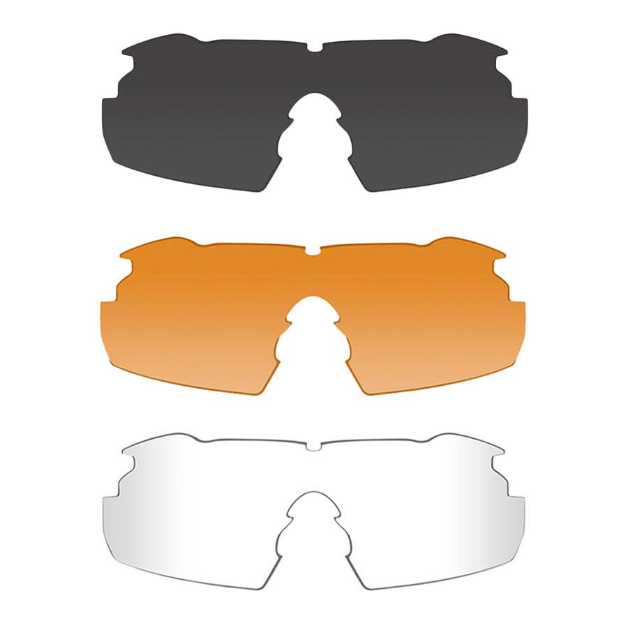 Okulary taktyczne Wiley X Vapor 2.5 Set 3in1 - Matte Black
