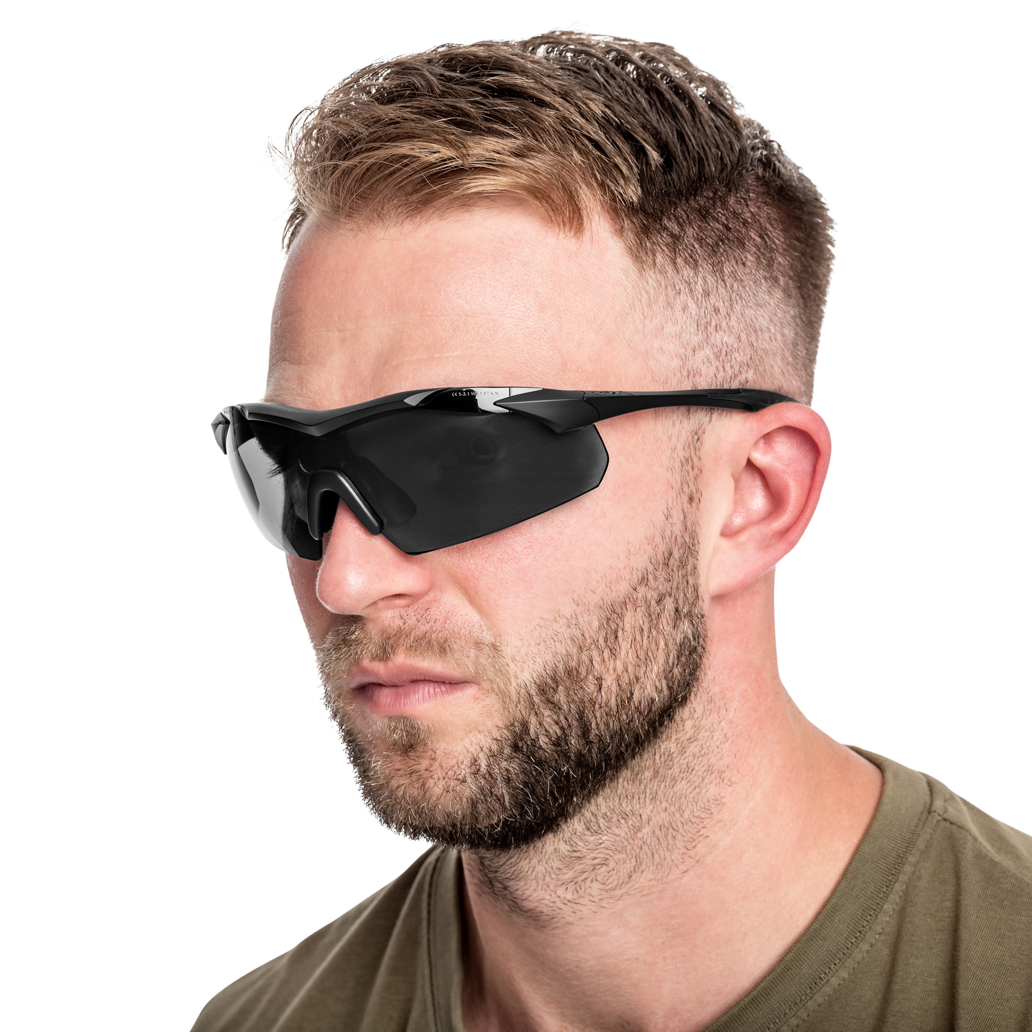 Okulary taktyczne Wiley X Vapor 2.5 Set 3in1 - Matte Black