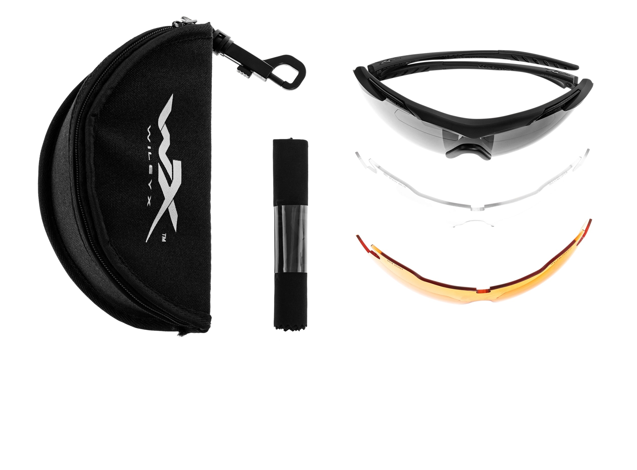 Wiley X Vapor 2.5 Set 3in1 Tactical Glasses - Matte Black