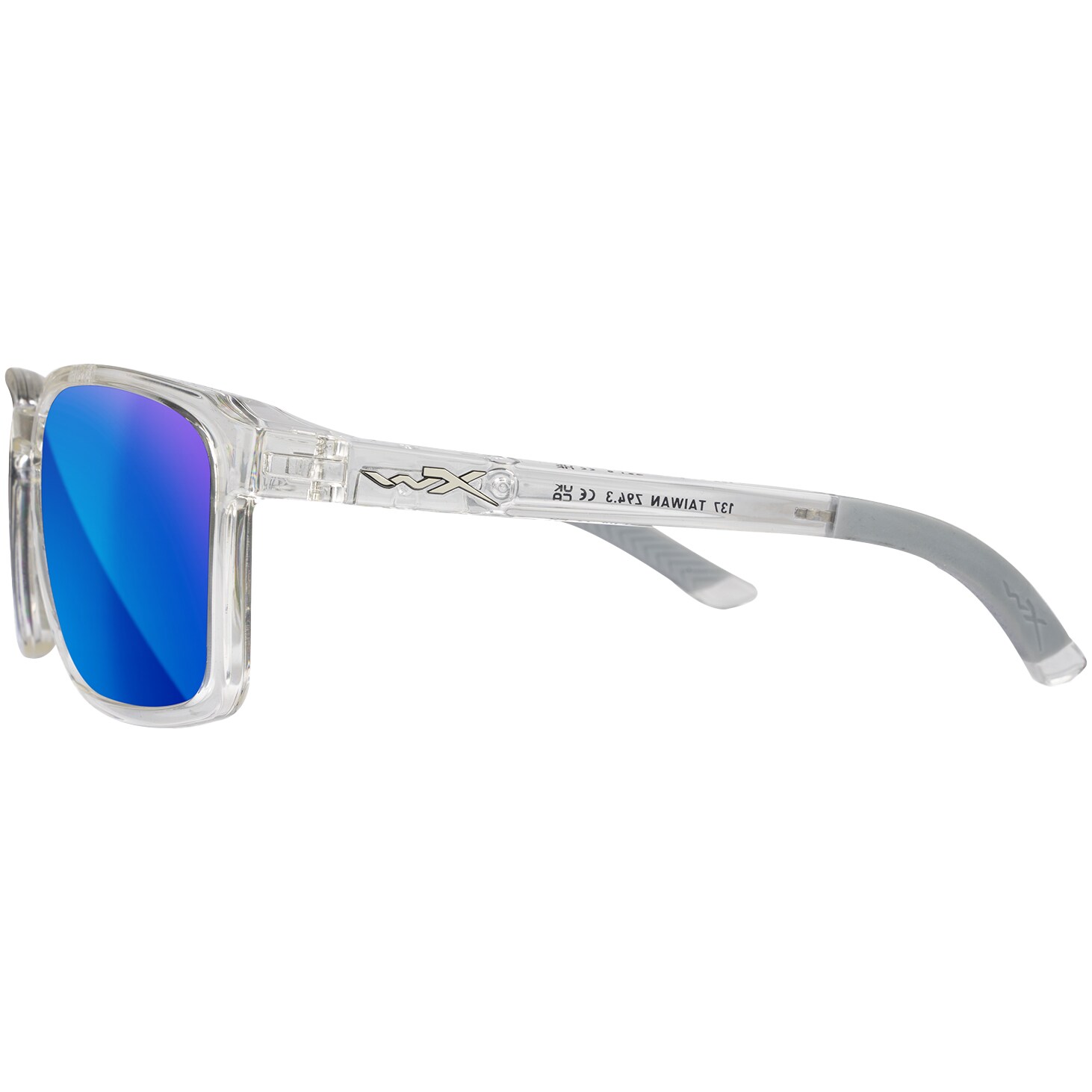 Okulary Wiley X Alfa - Captivate Polarized Blue Mirror/Gloss Clear Crystal