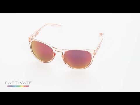 Okulary damskie Wiley X Covert - Captivate Polarized Rose Gold Mirror/ Gloss Crystal Blush