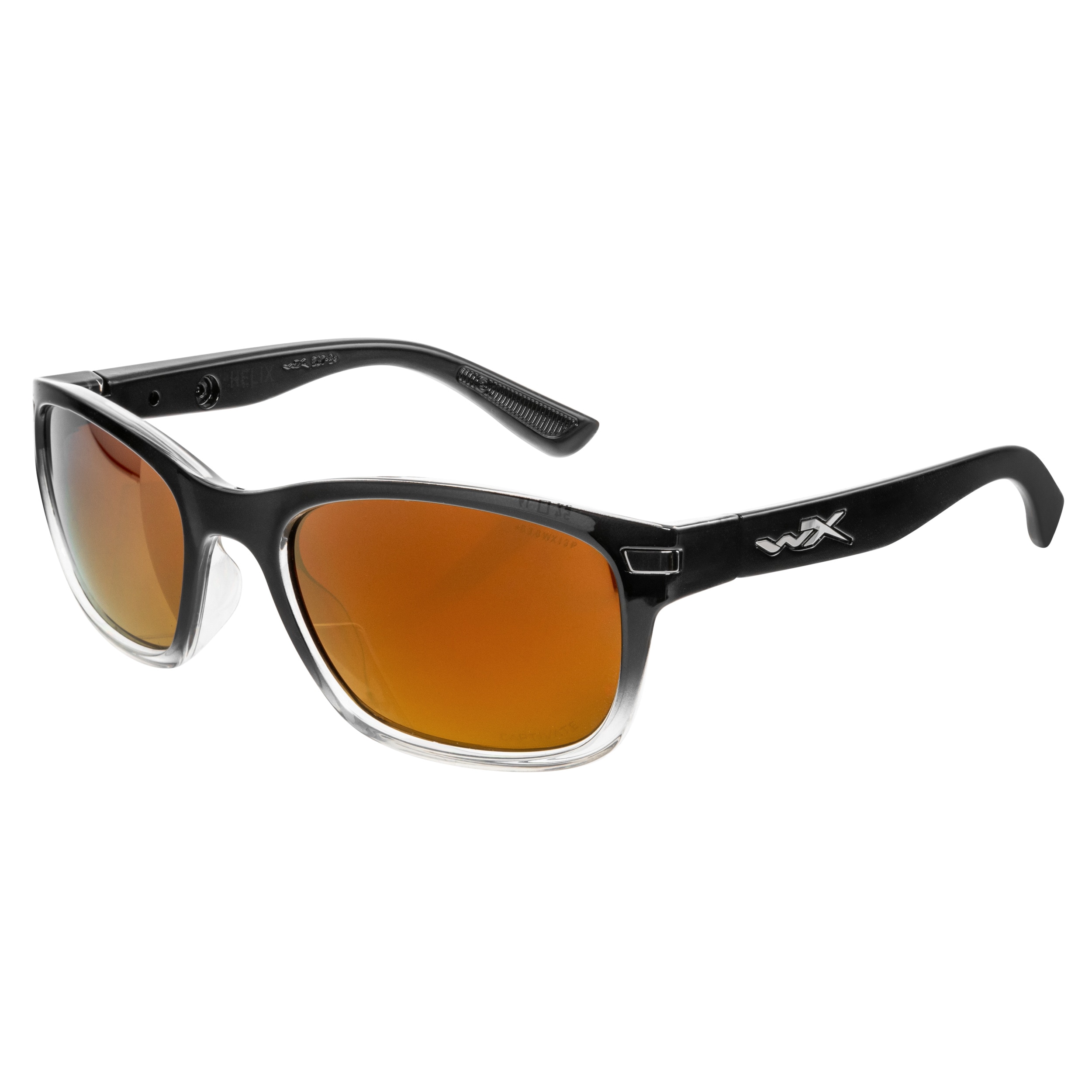 Тактичні окуляри Wiley X Helix - Captivate Polarized Bronze Mirror/Gloss Black Fade to Clear Crystal