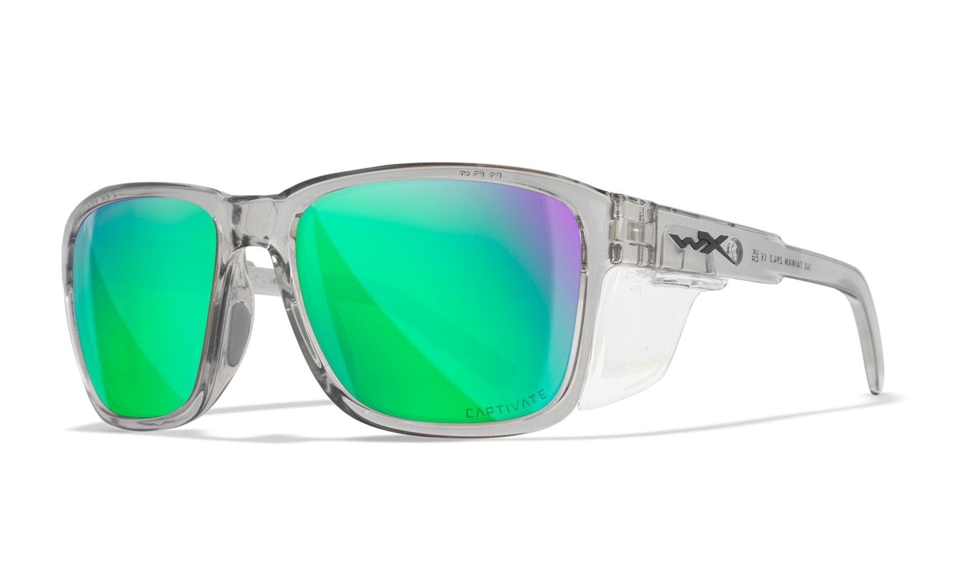 Okulary Wiley X Trek - Captivate Polarized Green Mirror/Gloss Crystal Light Grey