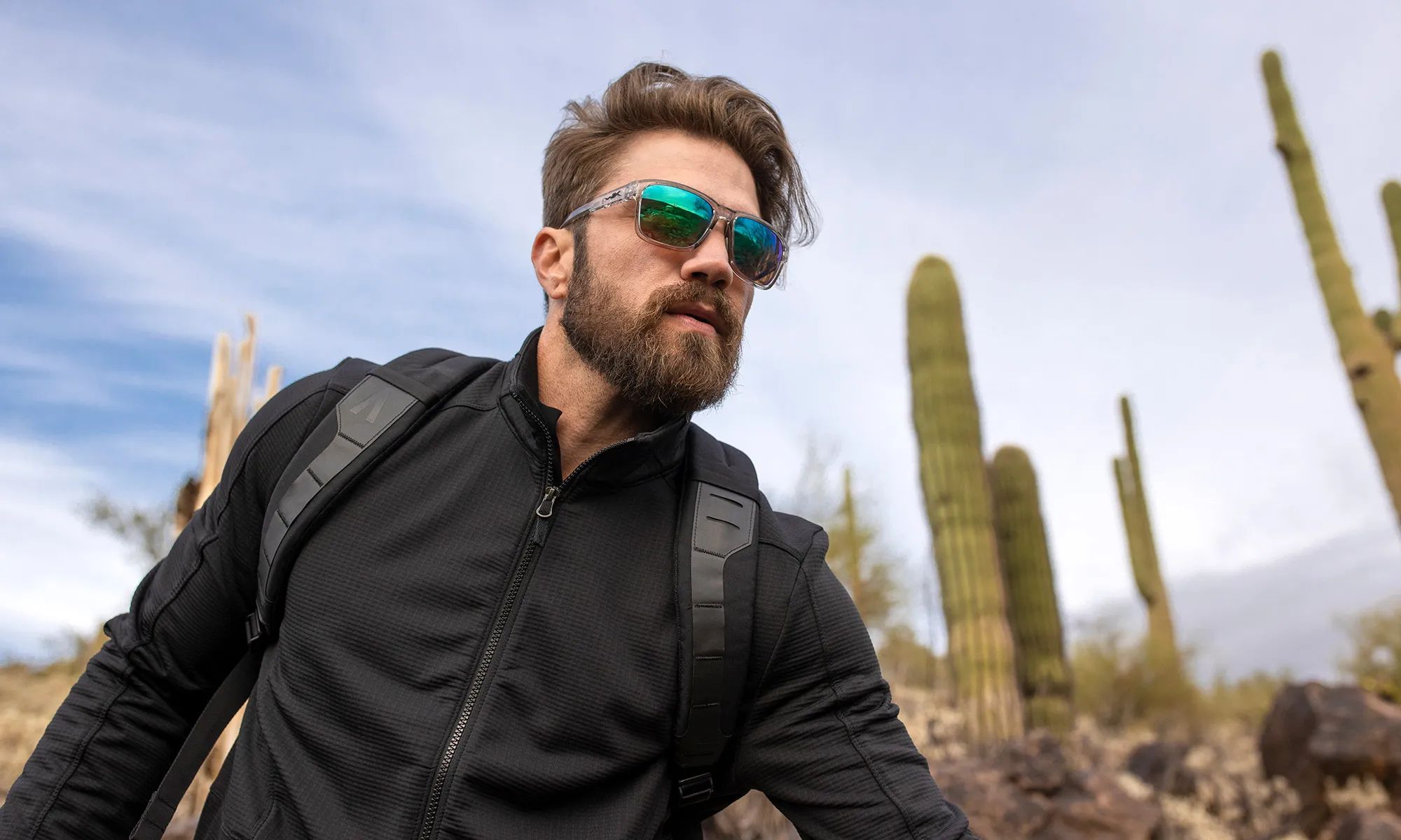 Okulary Wiley X Trek - Captivate Polarized Green Mirror/Gloss Crystal Light Grey