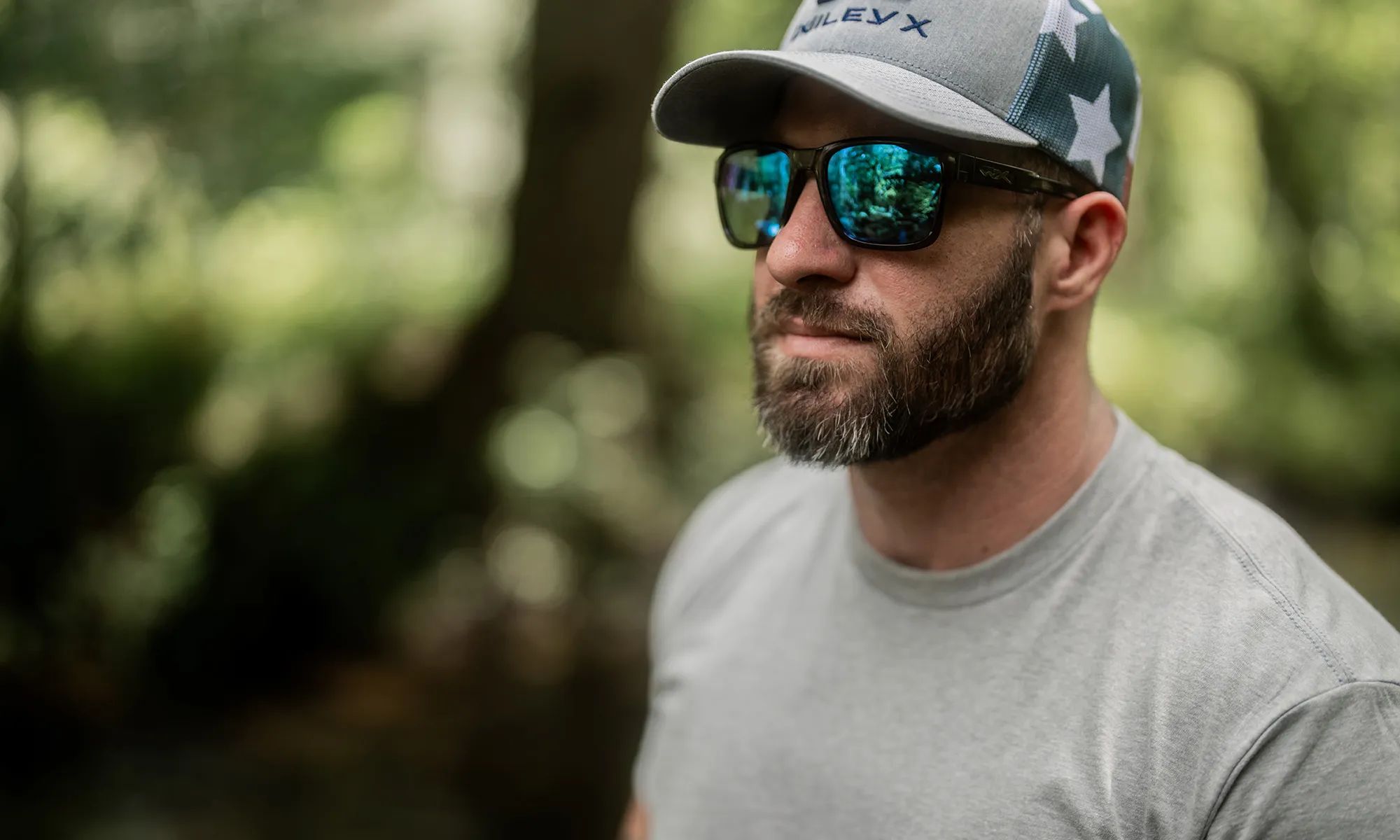 Okulary Wiley X Trek - Captivate Polarized Blue Mirror/Gloss Crystal Dark Grey