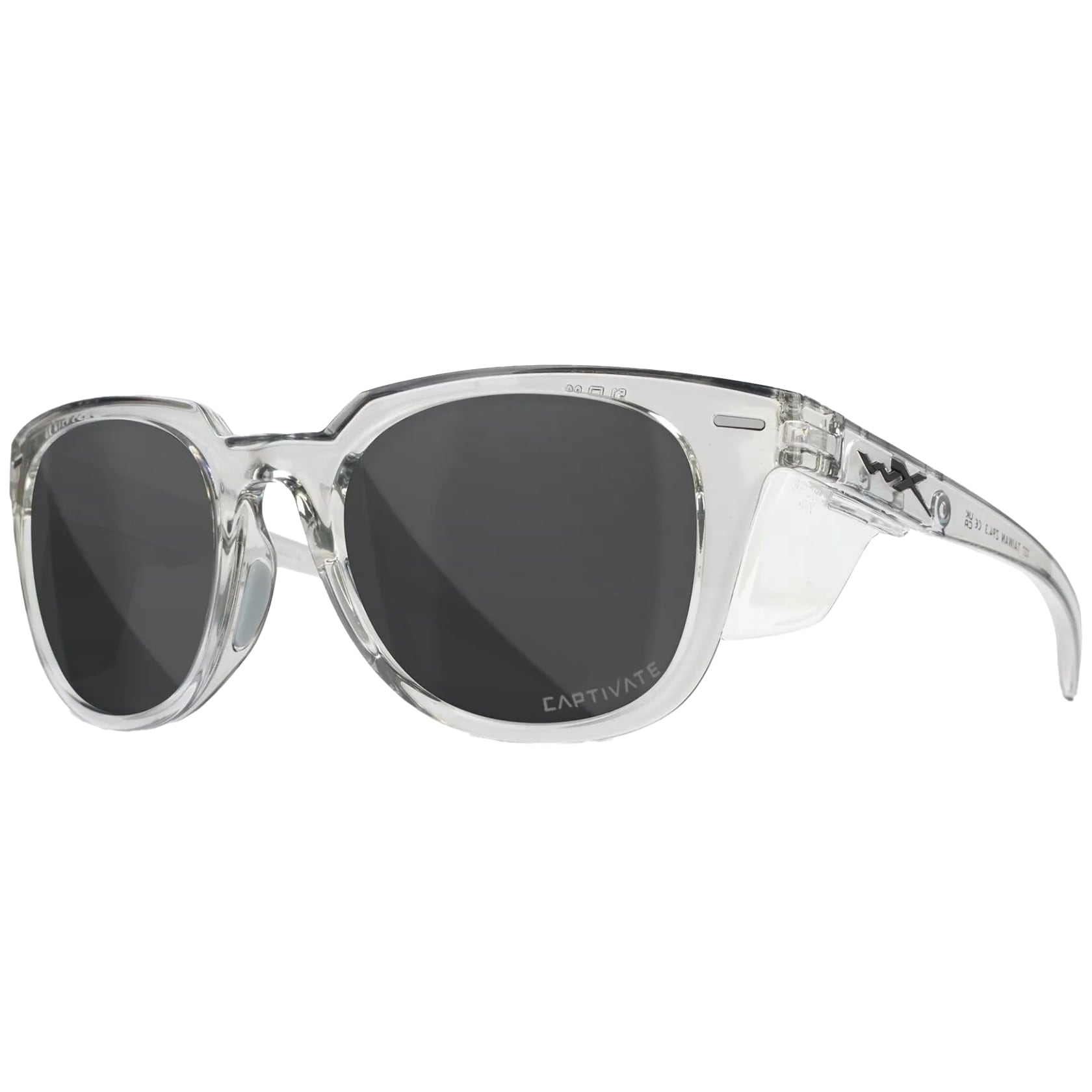 Okulary damskie Wiley X Ultra - Captivate Polarized Grey / Gloss Crystal Light Grey