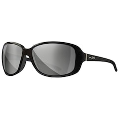 Okulary damskie Wiley X Affinity - Captivate Polarized Silver Flash/Gloss Black
