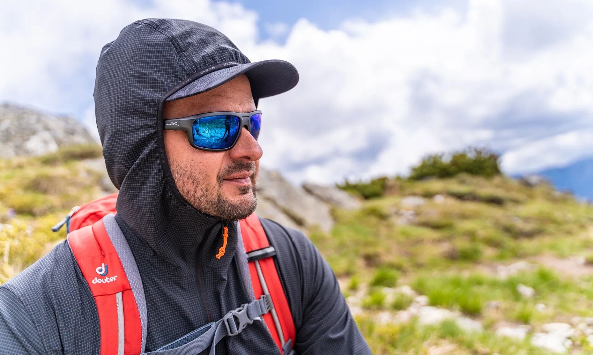 Okulary taktyczne Wiley X Contend - Captivate Polarized Blue Mirror/Matte Graphite