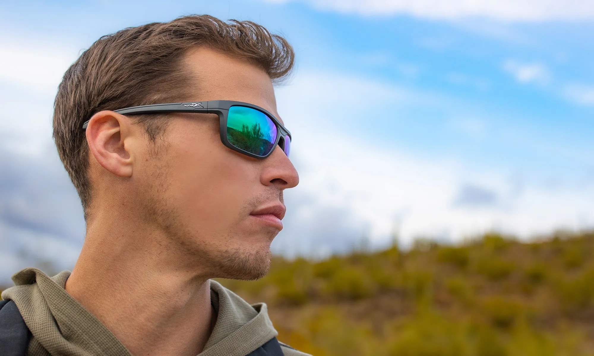 Окуляри Wiley X Kingpin - Captivate Polarized Green Mirror/Matte Graphite