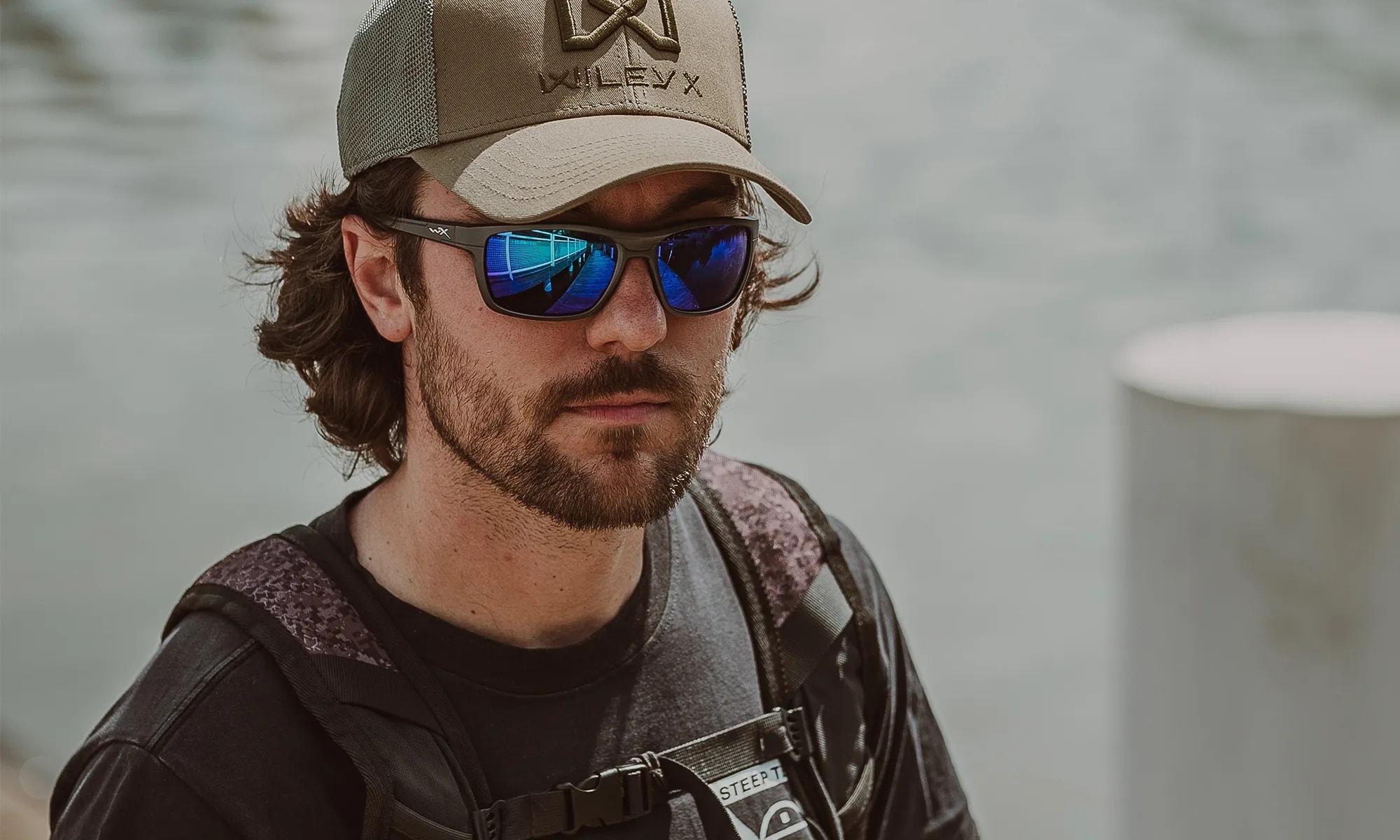 Okulary Wiley X Kingpin - Captivate Polarized Blue Mirror/Matte Graphite