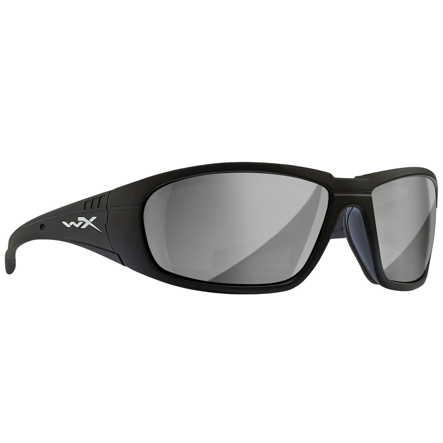 Okulary taktyczne Wiley X Boss - Grey Silver Flash/Matte Black
