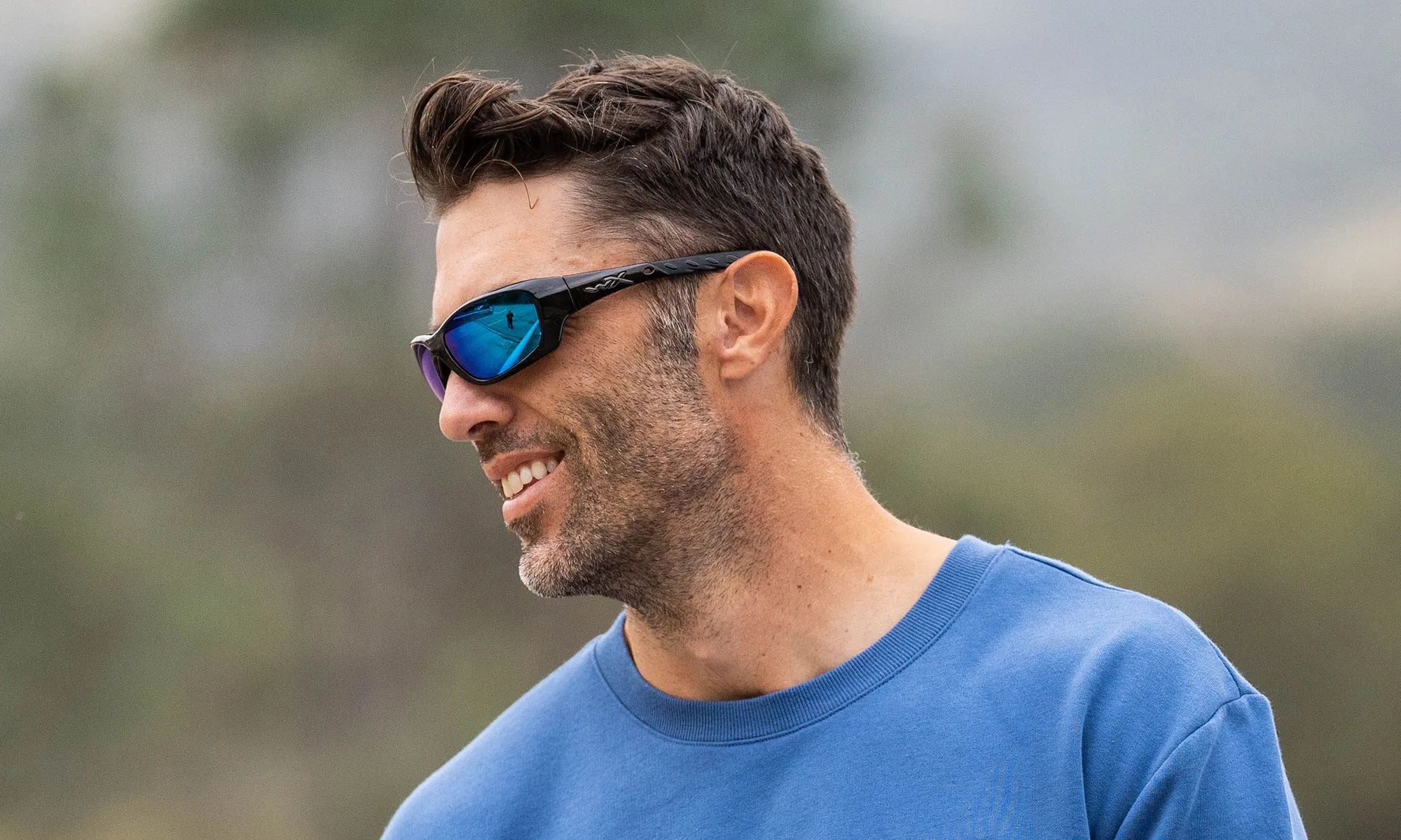 Okulary taktyczne Wiley X Gravity - Captivate Polarized Blue/Black Crystal