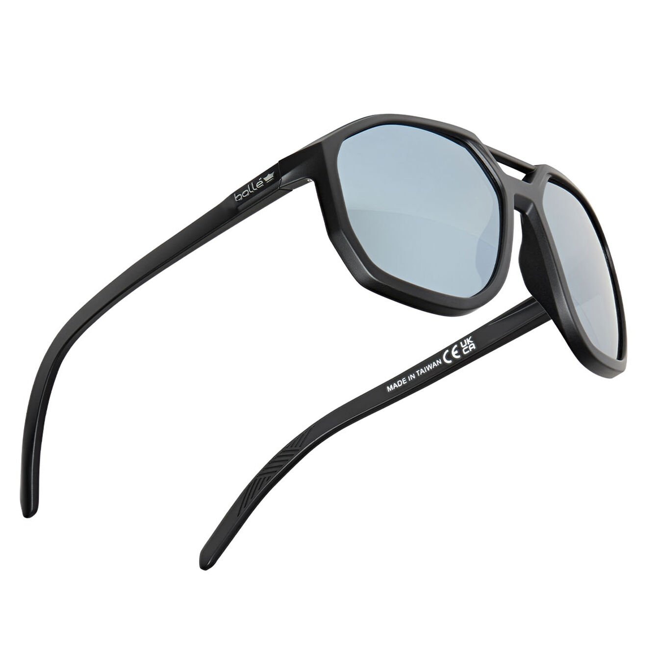 Okulary taktyczne Bolle Altus - Silver Flash Polarized-Black Matte