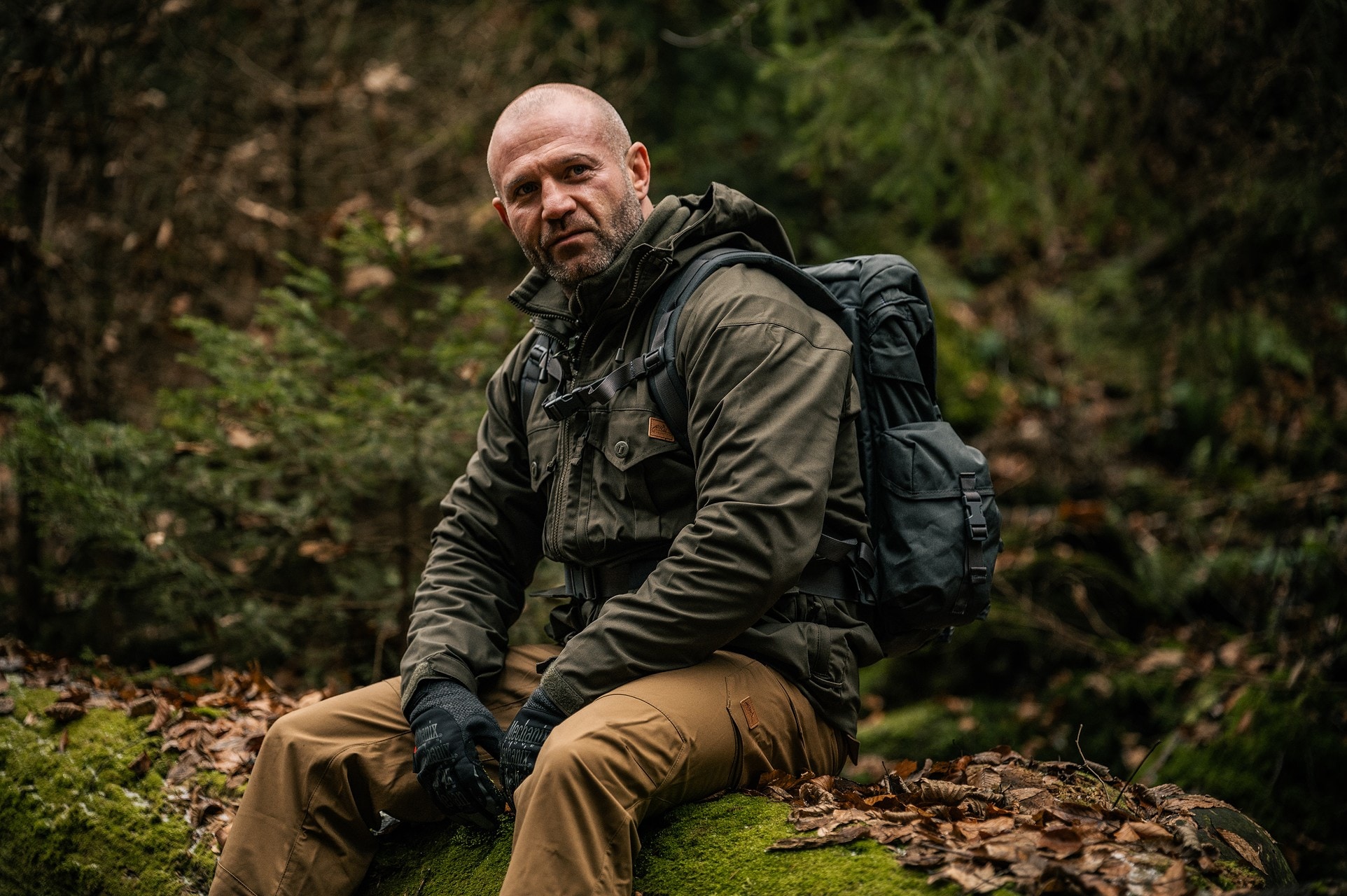 Kurtka Helikon SAS Smock Duracanvas - Taiga Green