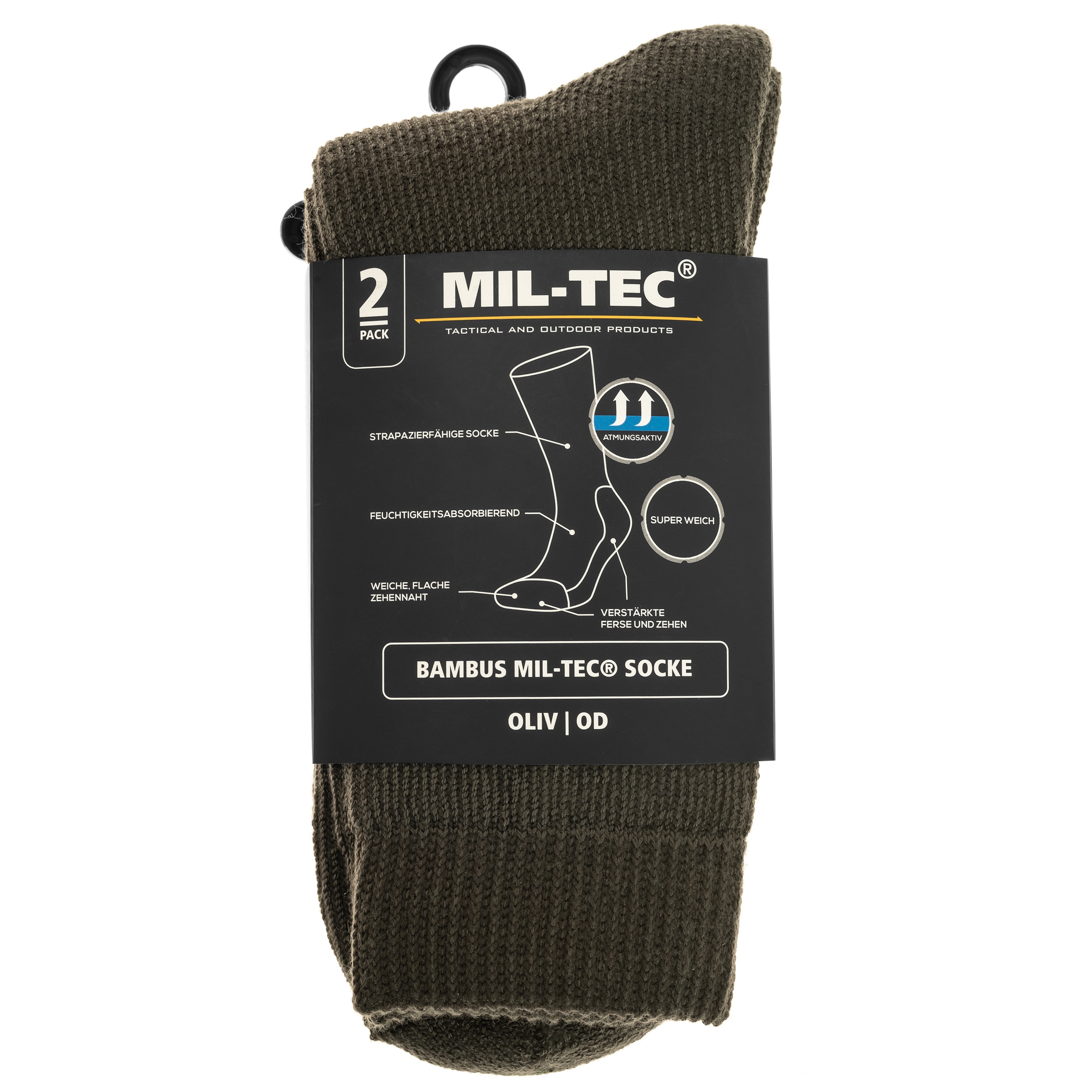 Шкарпетки Mil-Tec Nature Olive - 2 пари