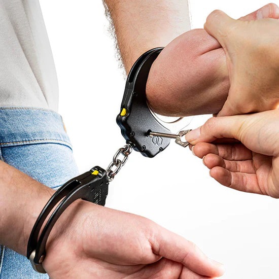 Kajdanki łańcuszkowe ASP Ultra Plus Steel 1 Pawl - Black