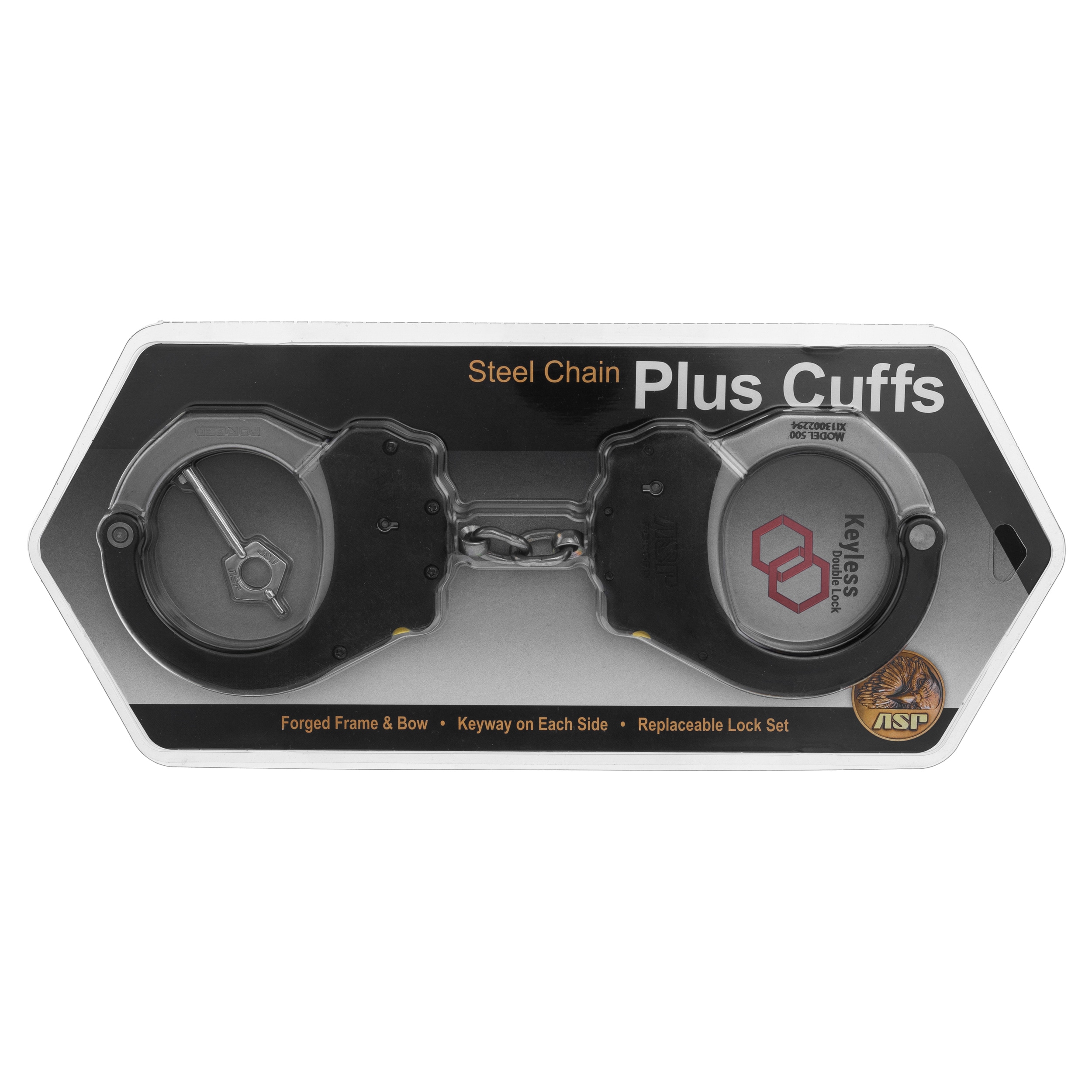 Ланцюгові наручники ASP Ultra Plus Steel 1 Pawl - Black