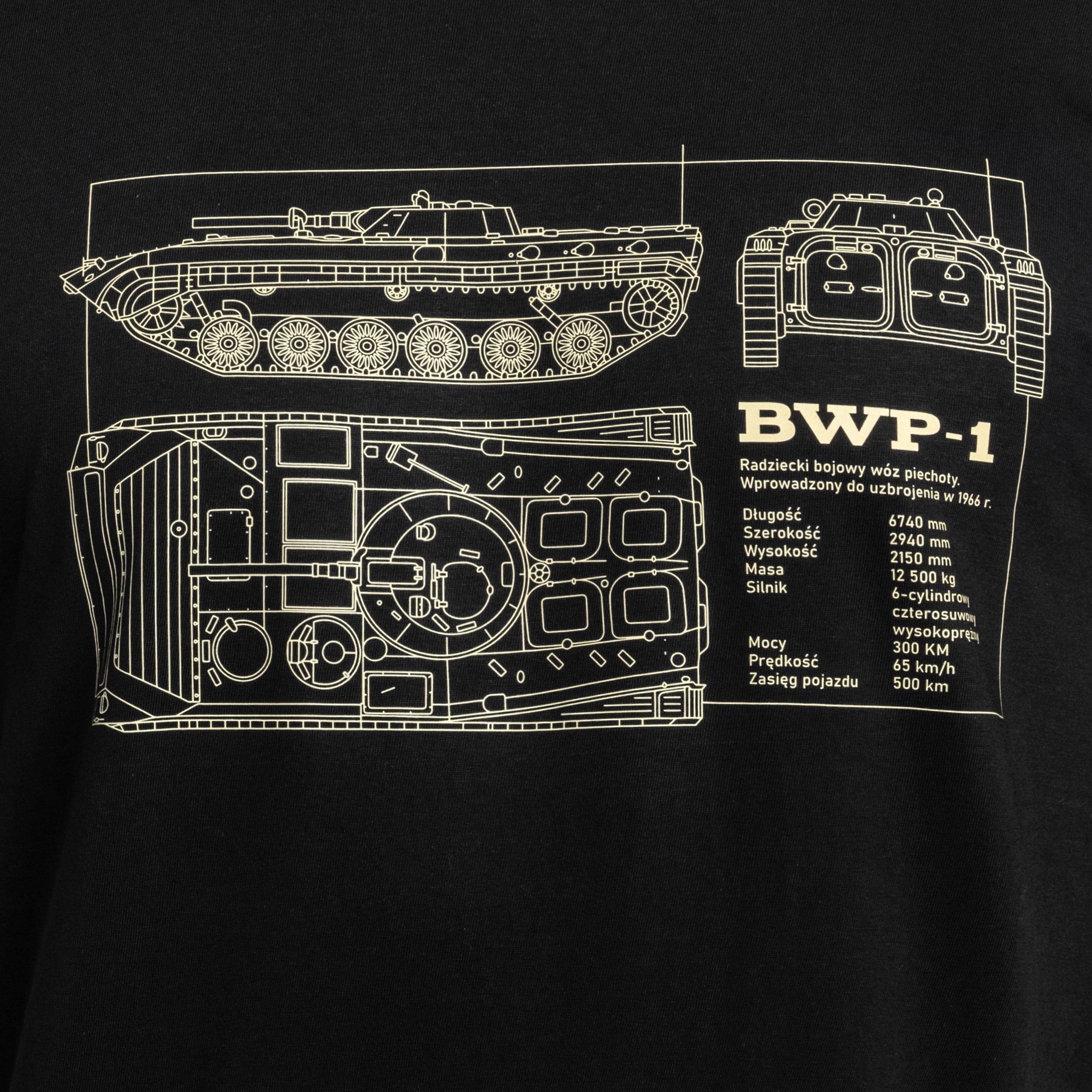 Koszulka T-shirt BWP-1 - Black