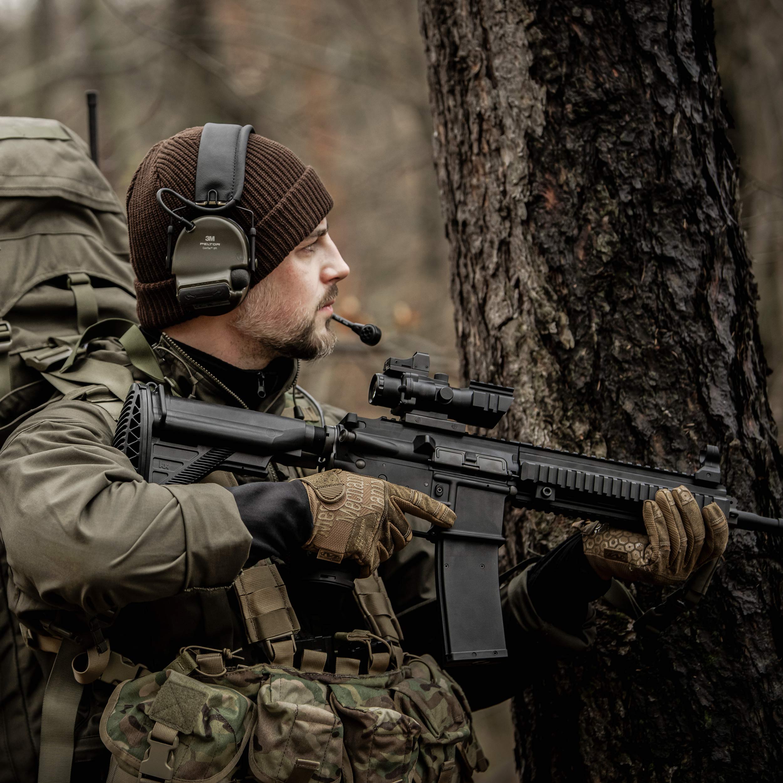 Rękawice Mechanix Precision Pro High-Dexterity Grip - Coyote