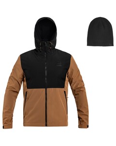Куртка 4F Softshell TSOFM155 - Коричнева + шапка - набір Куртка 4F Softshell TSOFM155 - Коричнева + шапка - набір