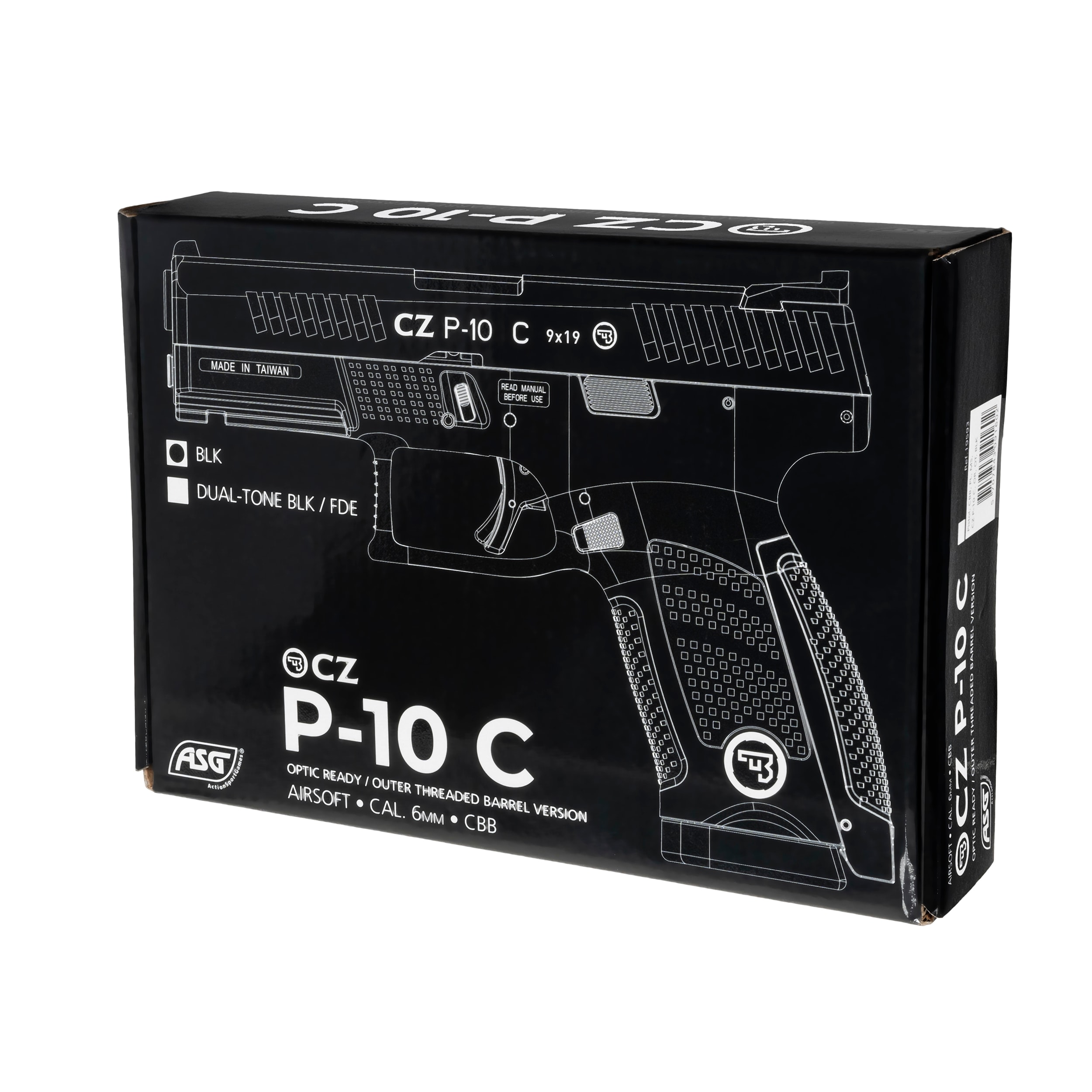 Pistolet GBB CZ P-10 C OR-OT CO2 - Black