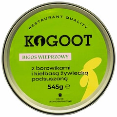 Żywność konserwowana Kogoot - Bigos wieprzowy z borowikami i kiełbasą żywiecką 545 g