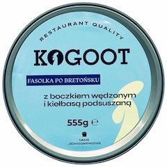 Żywność konserwowana Kogoot - Fasolka po bretońsku z boczkiem wędzonym i kiełbasą 555 g