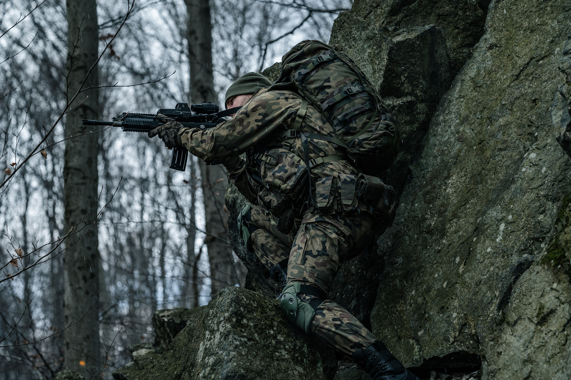 Підсумок Helikon Smoke Grenade Pouch - PL Woodland