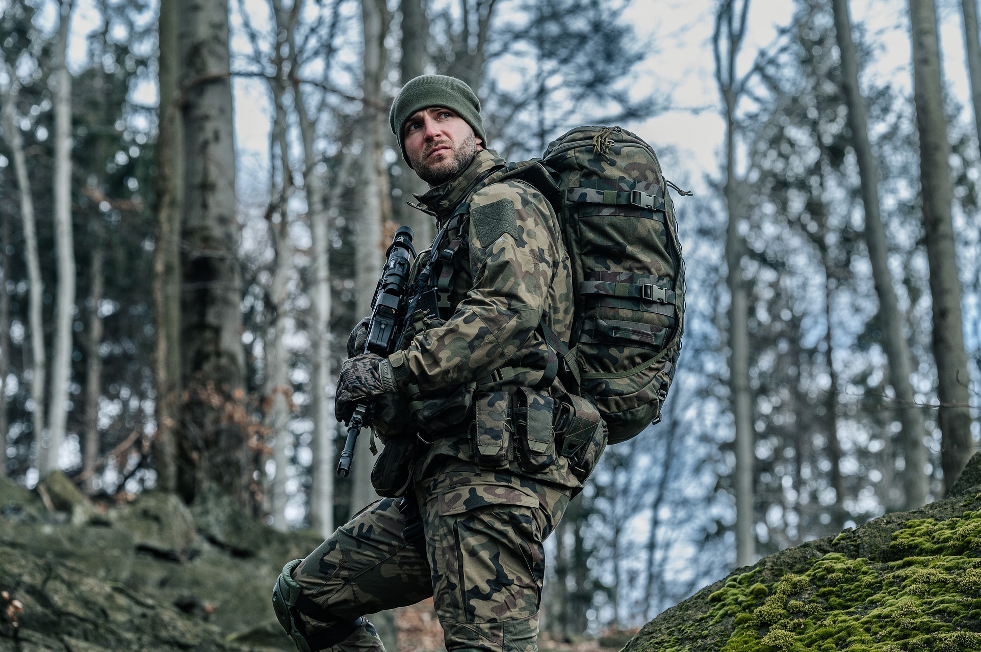 Ładownica Helikon-Tex Smoke Grenade Pouch - wz.93 Pantera PL Woodland