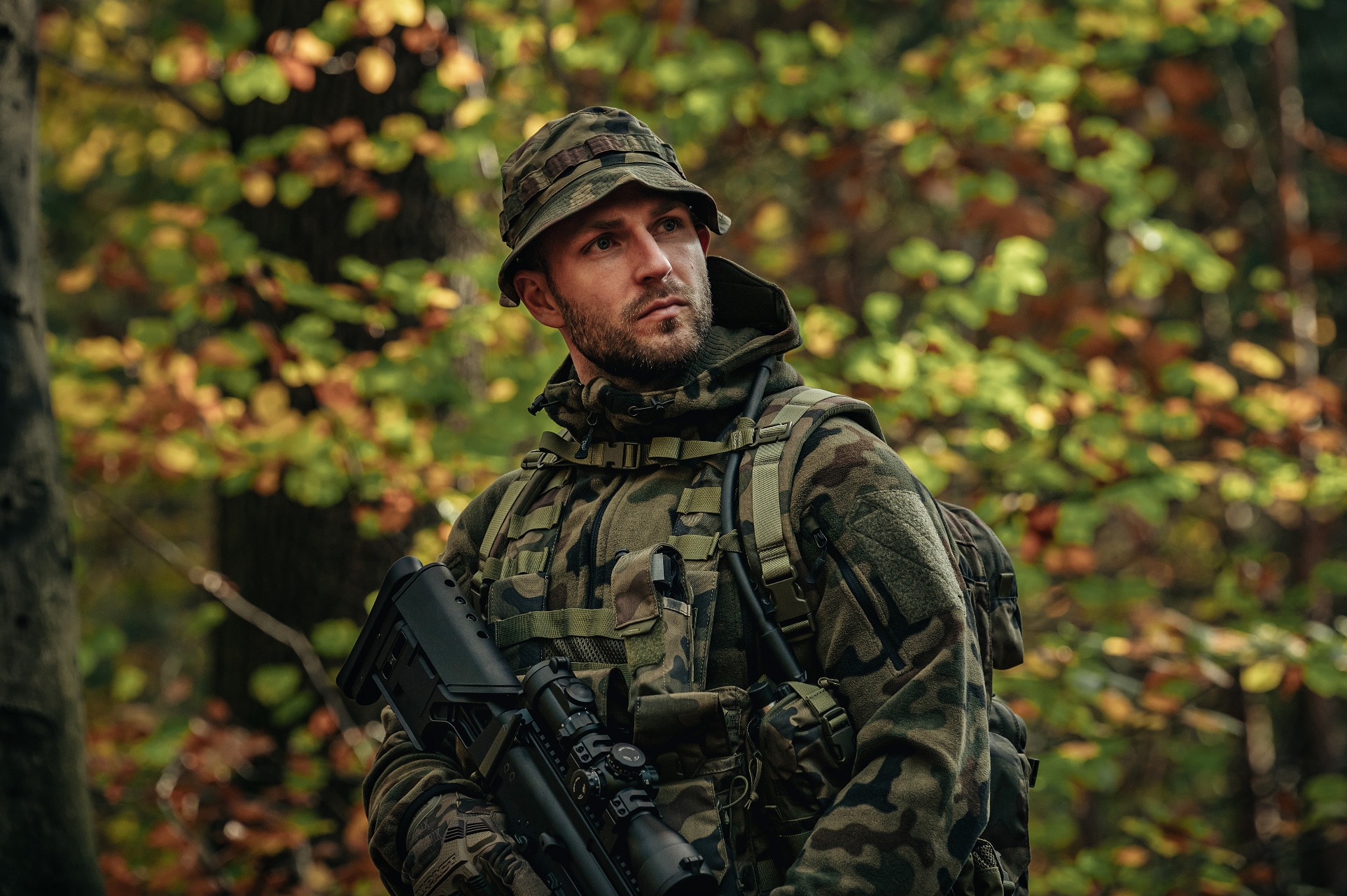 Ładownica Helikon Tourniquet Pouch na stazę taktyczną - wz.93 Pantera PL Woodland