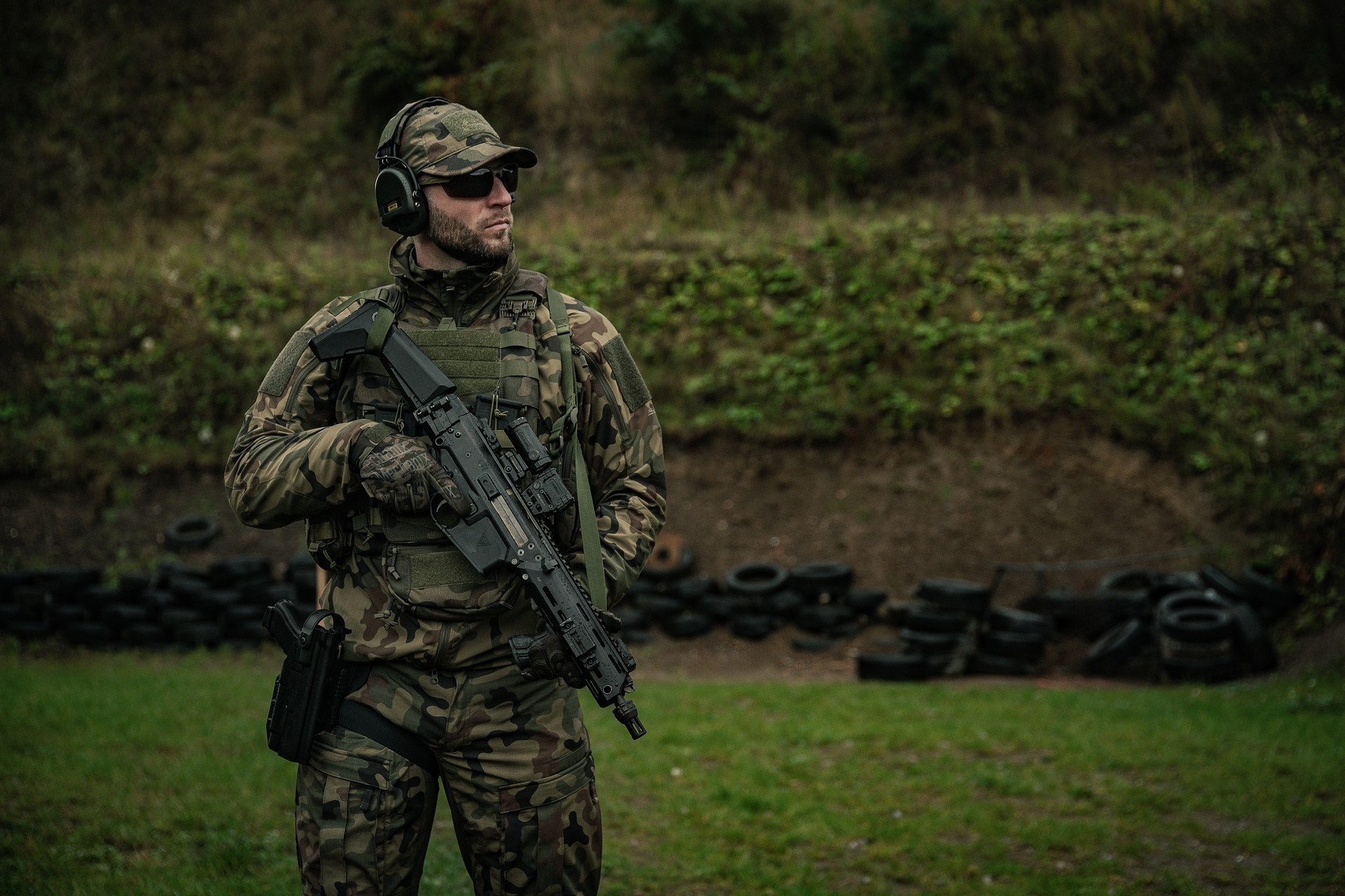 Zawieszenie taktyczne do broni Helikon Mirage - wz.93 Pantera PL Woodland