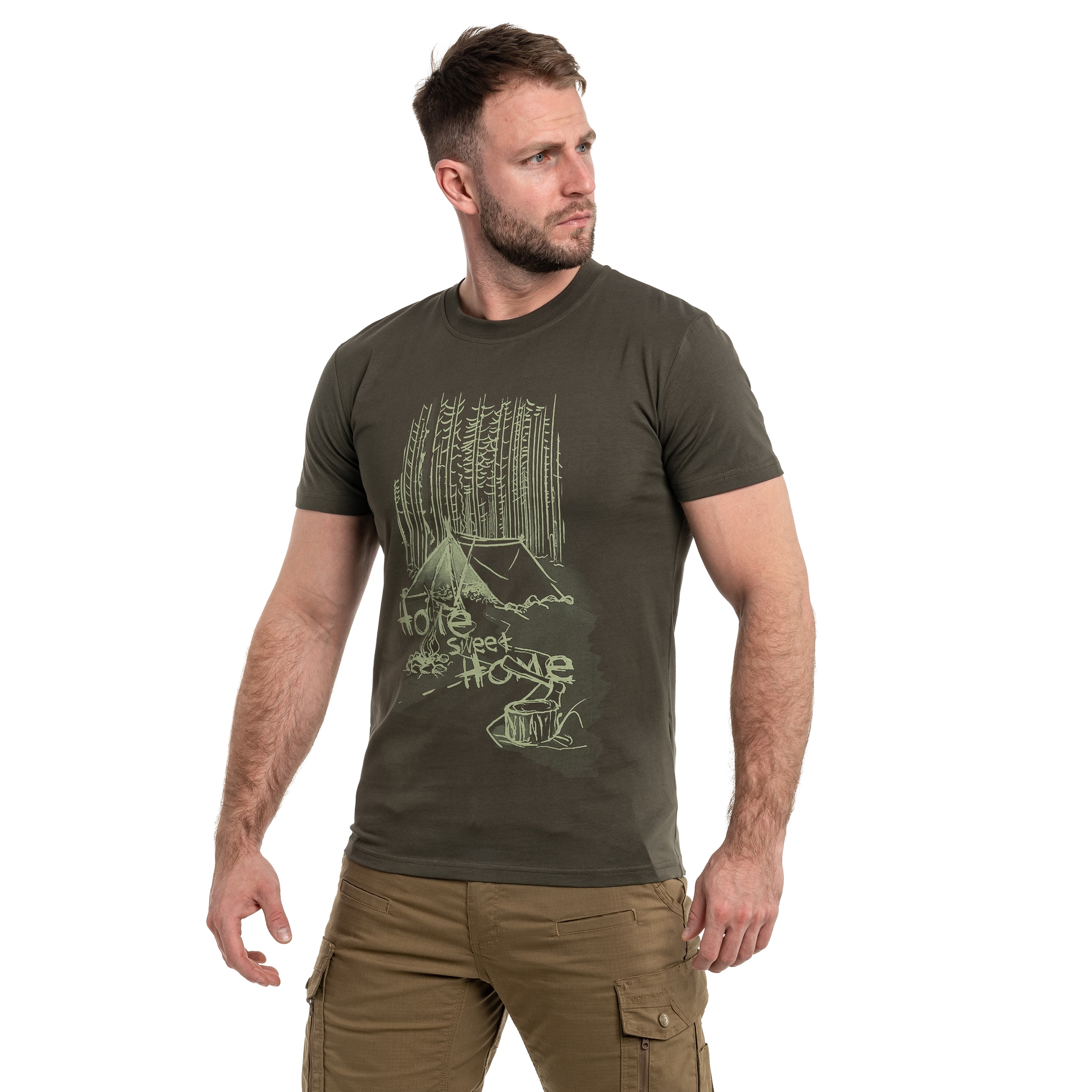 Футболка T-shirt Helikon-Tex Home Sweet Home - Taiga Green