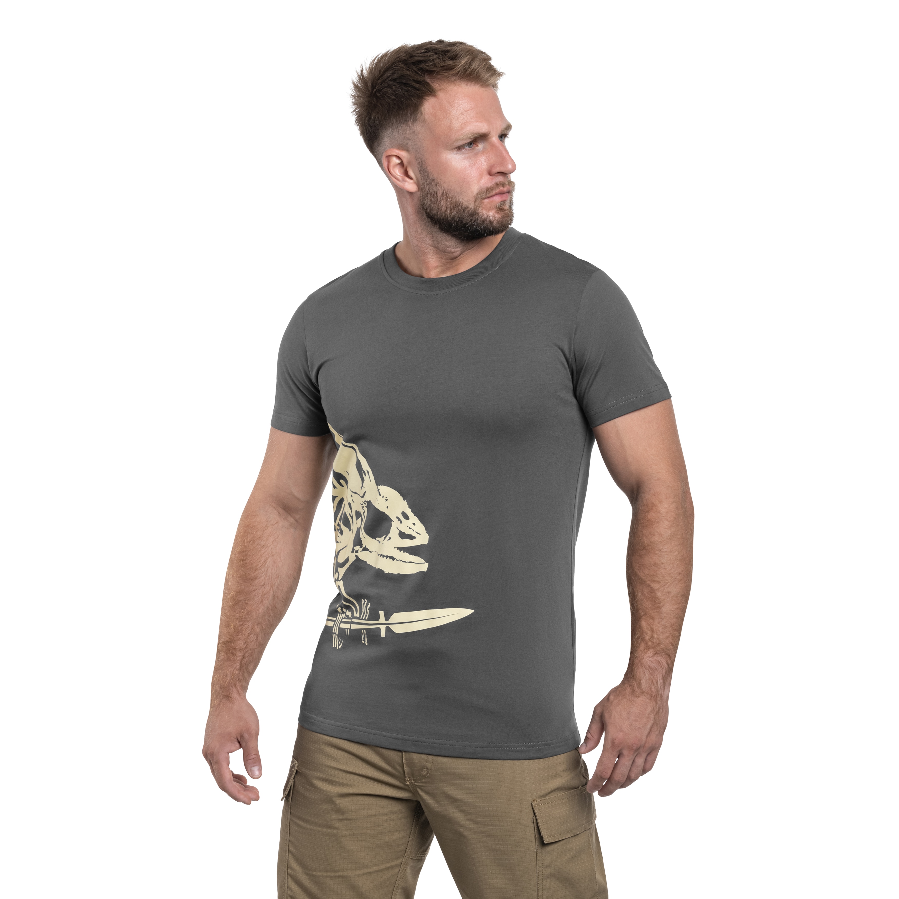 Koszulka T-shirt Helikon-Tex Full Body Skeleton - Shadow Grey