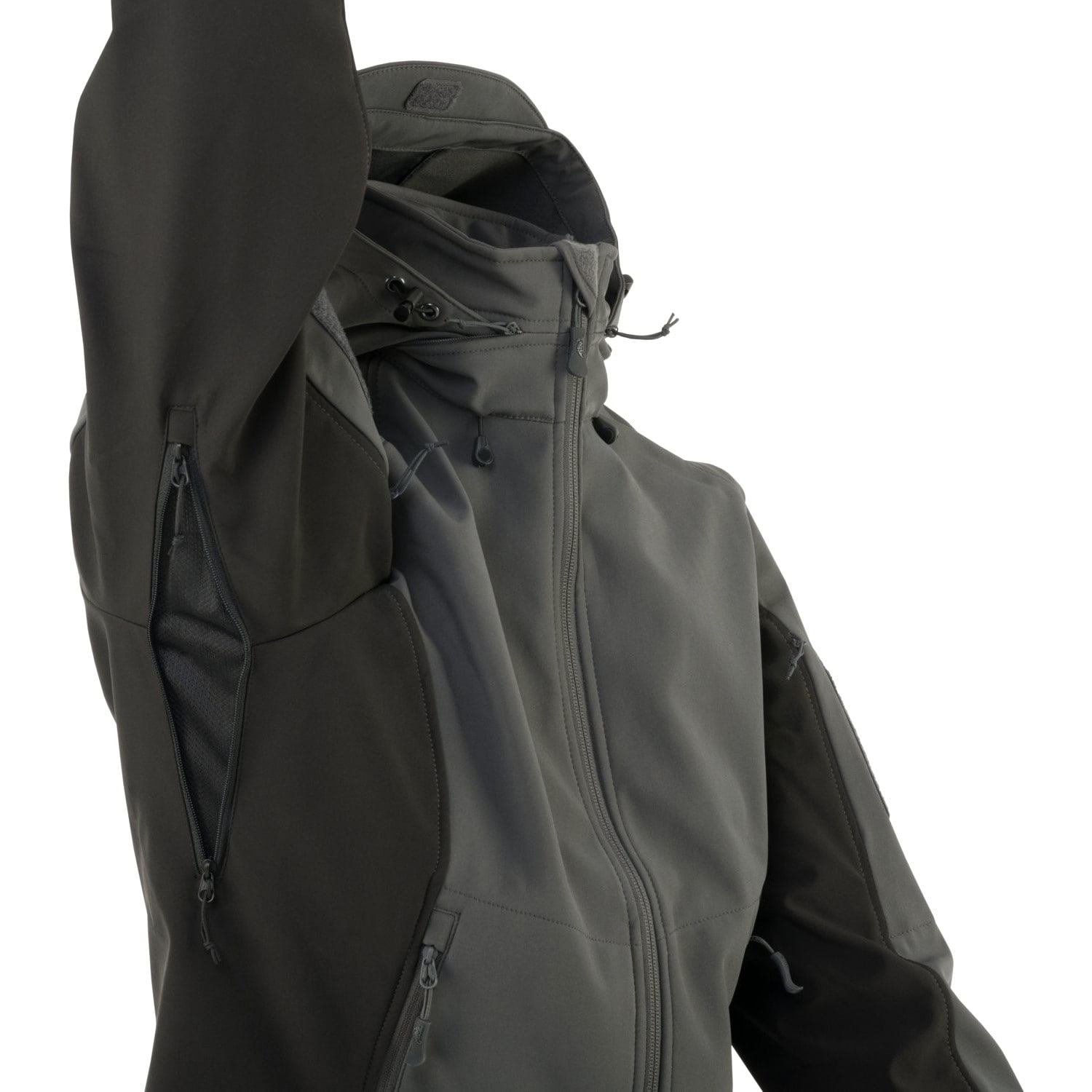 Жіноча куртка Helikon-Tex Gunfighter Softshell - Shadow Grey/Black