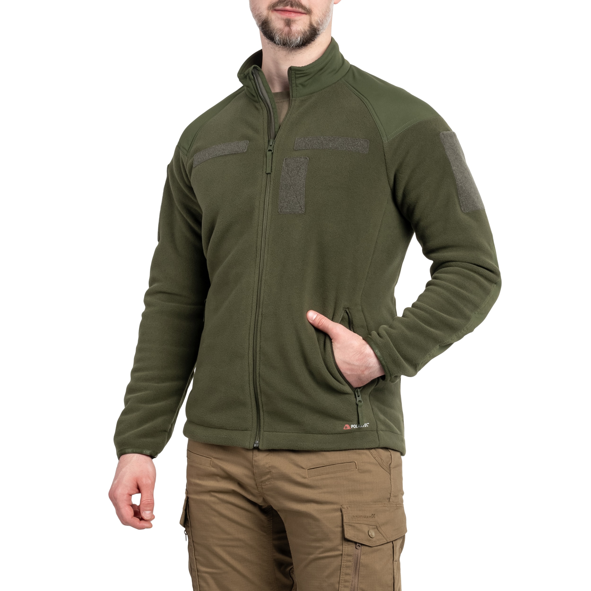 Флісова кофта M-Tac Combat Fleece Polartec Jacket - Army Olive