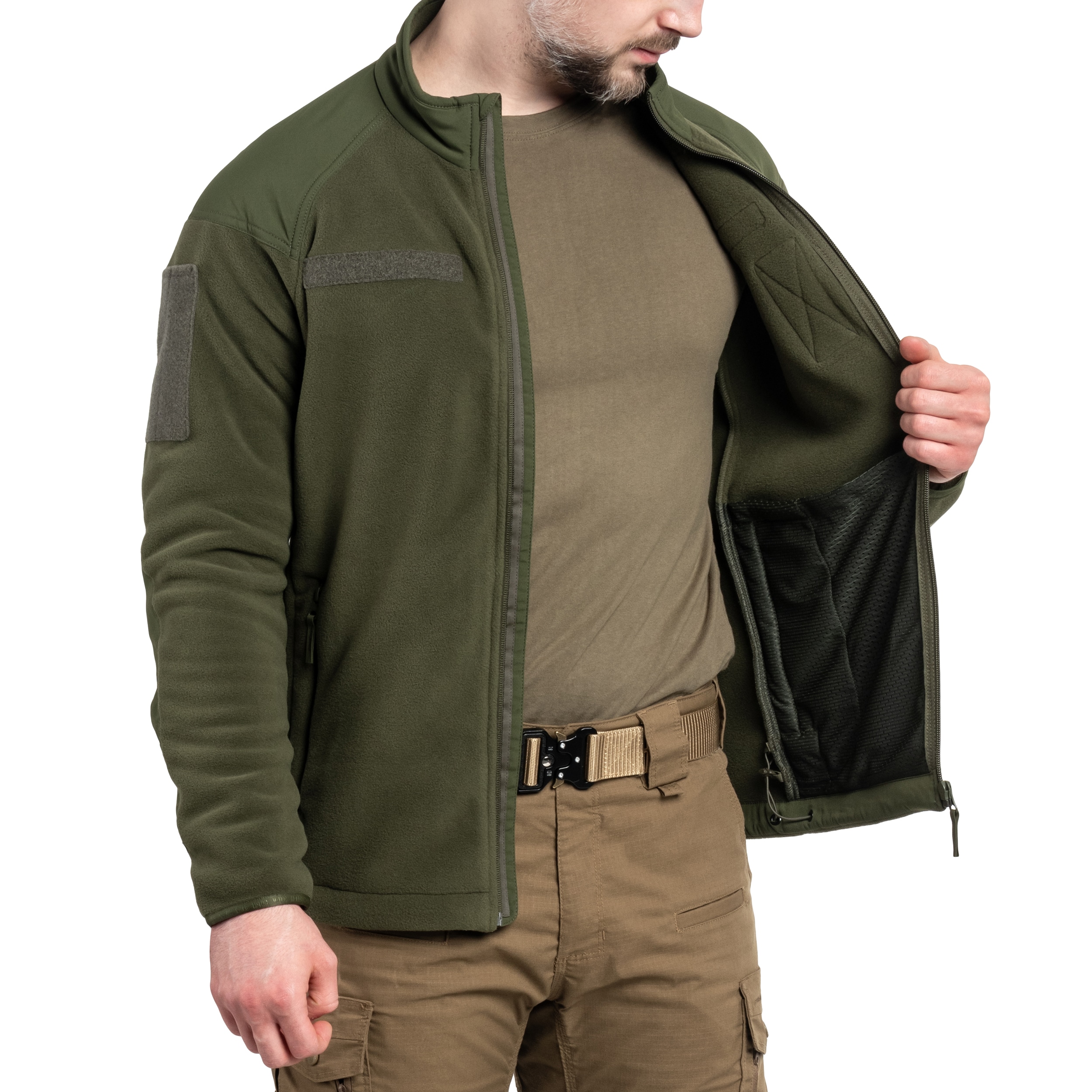 Флісова кофта M-Tac Combat Fleece Polartec Jacket - Army Olive